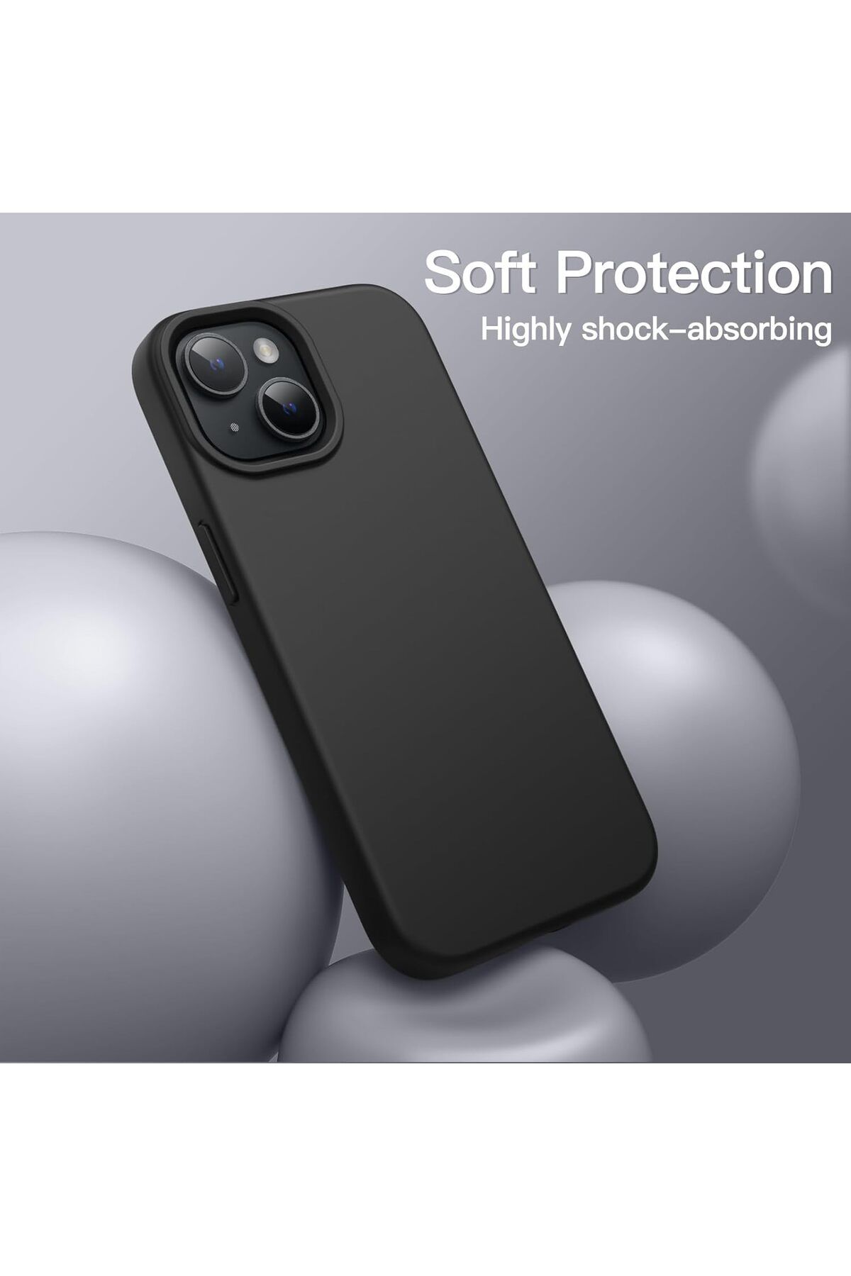 Generic-Silicone Case Cover Compatible with iPhone 13 6.1 inch , Ultra Slim Fit with Full Body Protection 6