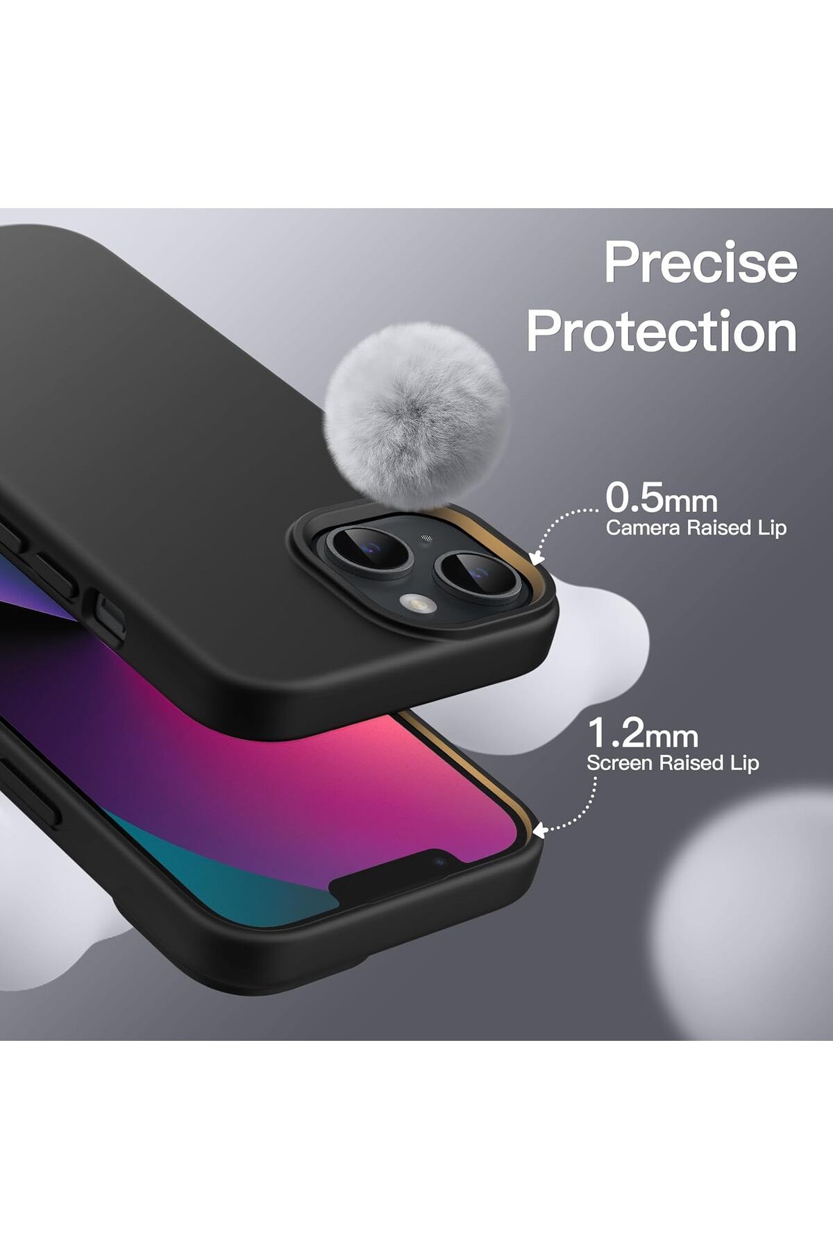 Generic-Silicone Case Cover Compatible with iPhone 13 6.1 inch , Ultra Slim Fit with Full Body Protection 8