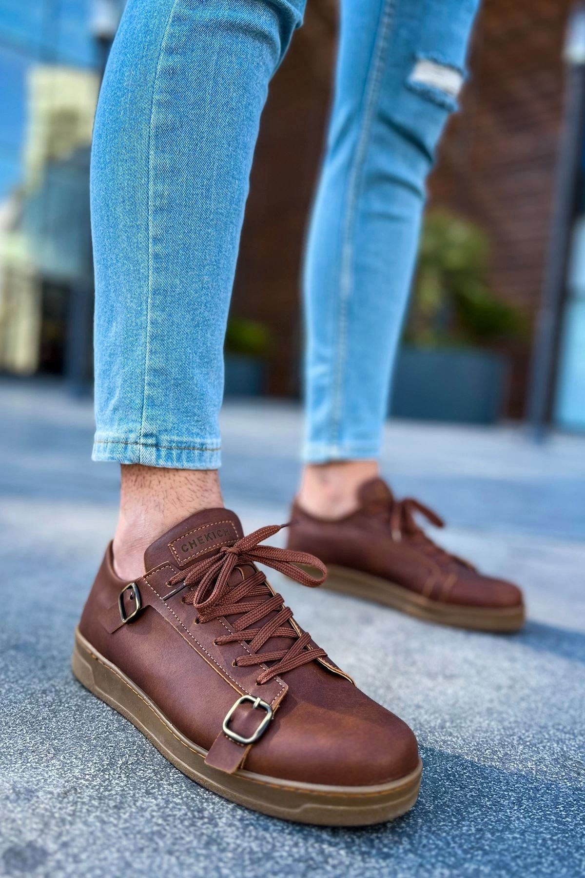 TB Terzi Bey TB191 CKT Side Buckle Erkek Ayakkabı TABA