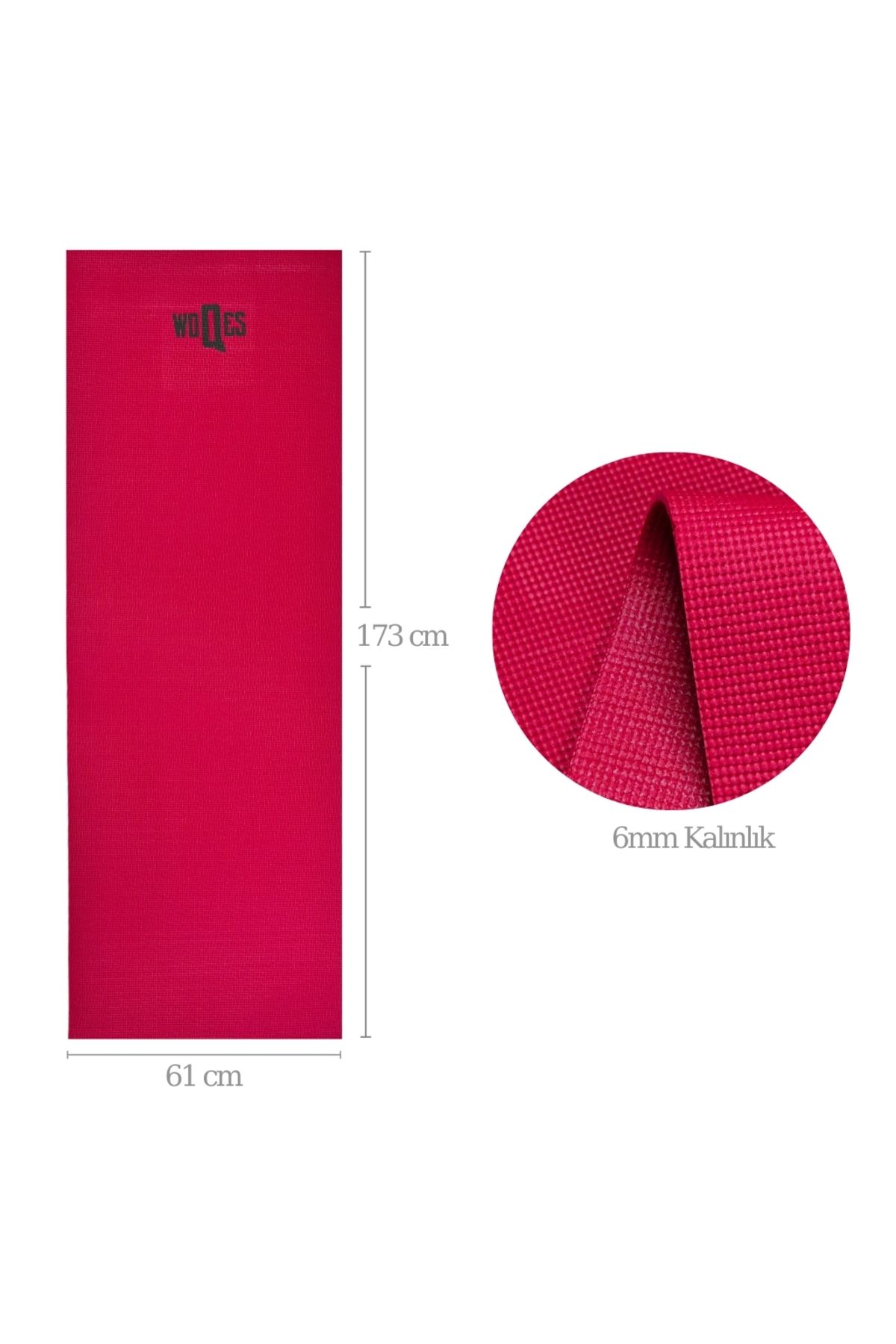 Egzersiz Matı – 6mm Kalınlık | 173x61 Cm | Kaymaz Pilates Ve Fitness Matı