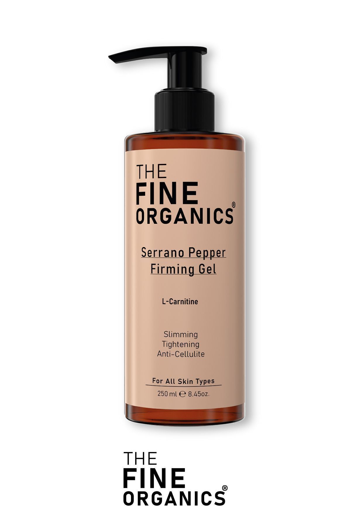 کرم سلولیت فلفل SERRANO سختگیرانه منطقه ای محدود کننده و ضد لپه های ژل لیپولیز سرد 250 میل THE FINE ORGANICS