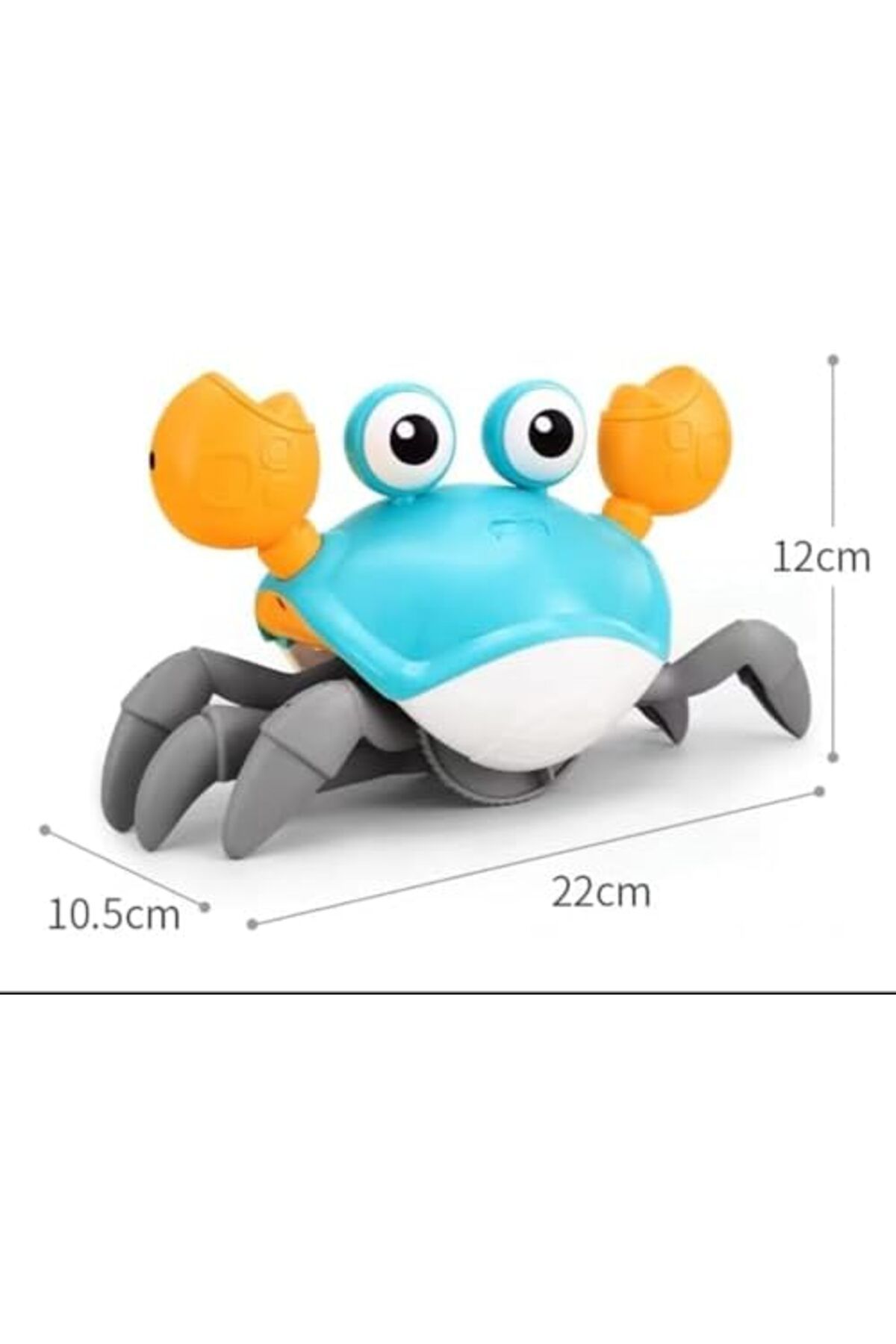 Generic-Crawling Crab Baby Toy – Interactive Running Music Toy with Lights & Obstacle Avoidance for Toddlers 8