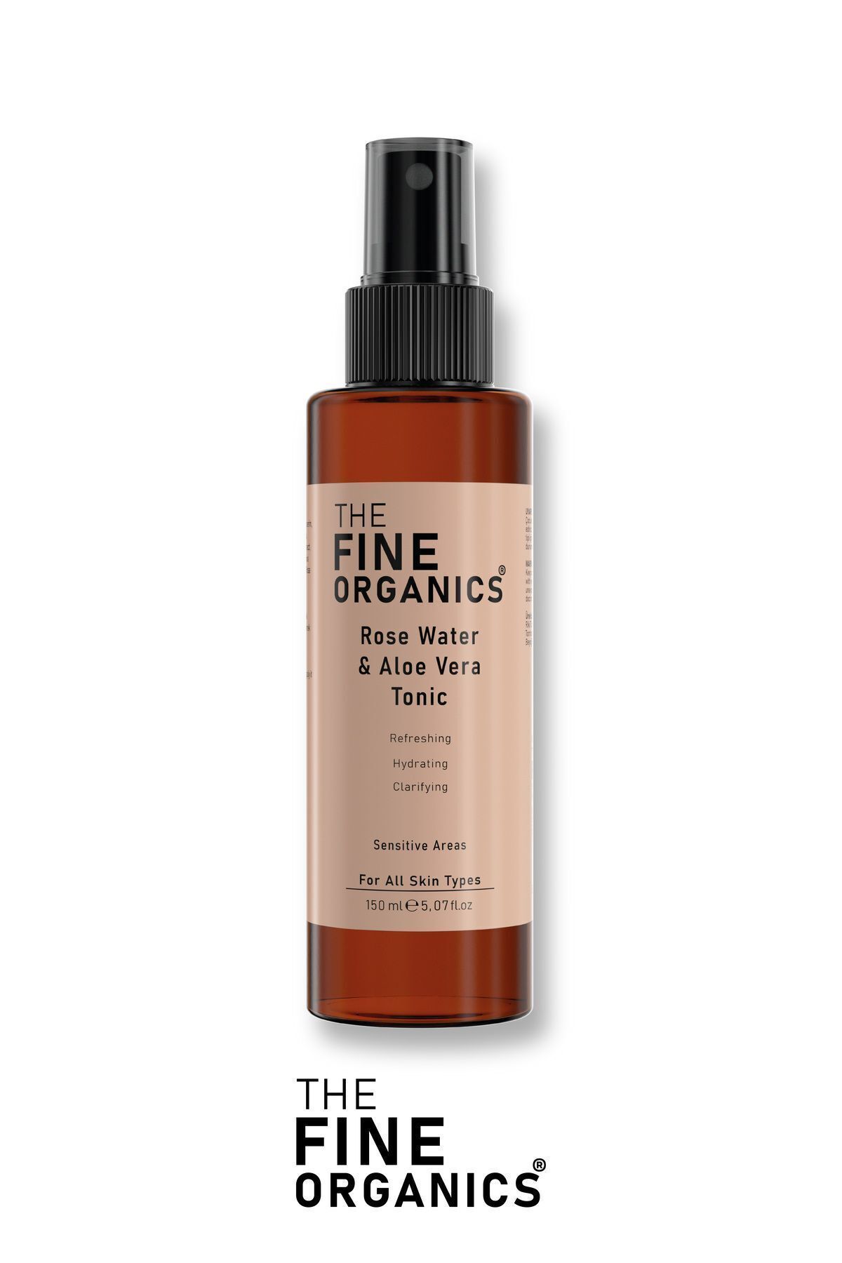 تونر آب گلاب و آلوئه ورا محکم تنگی تونیک 150 میل THE FINE ORGANICS