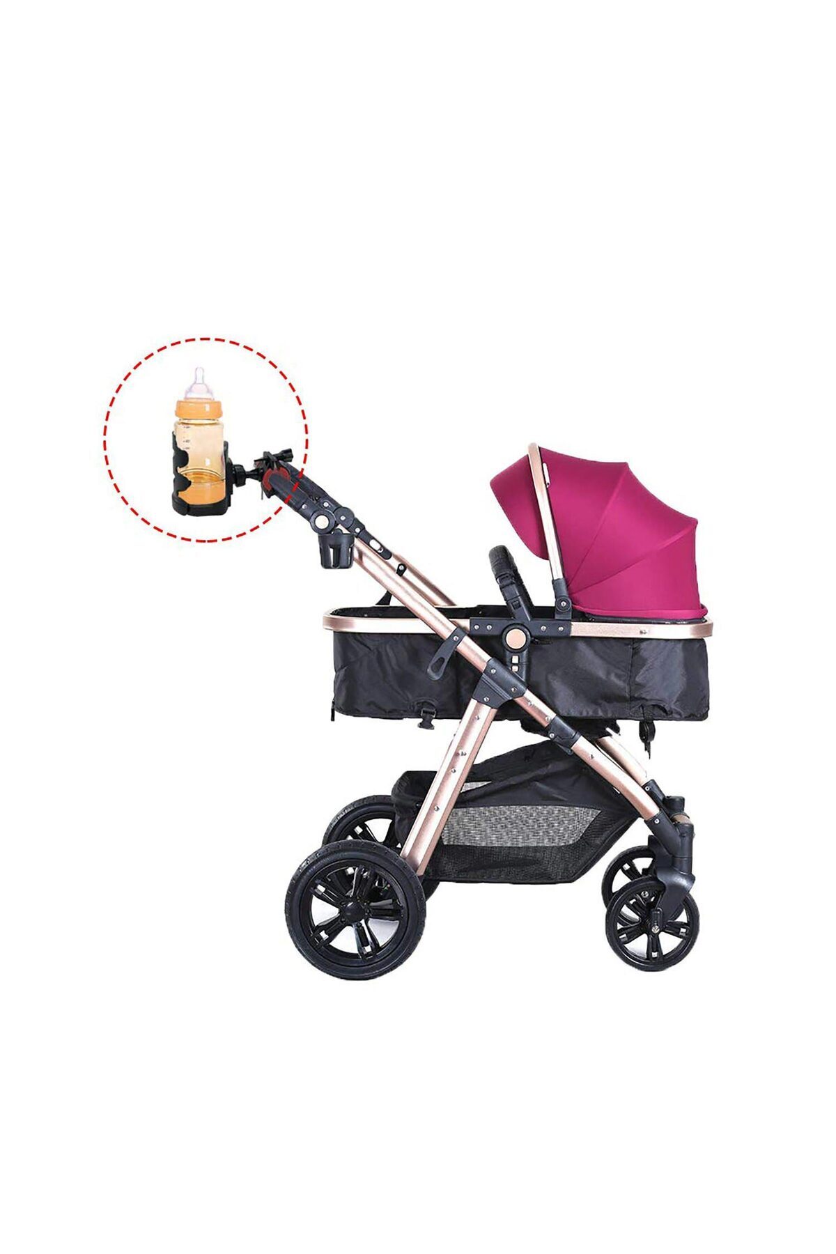 Apera MT97 Bebek Arabası için Biberon Bardak Şişe Matara Tutucu Gidon Uyumlu fotoğrafı 4 (önizleme)