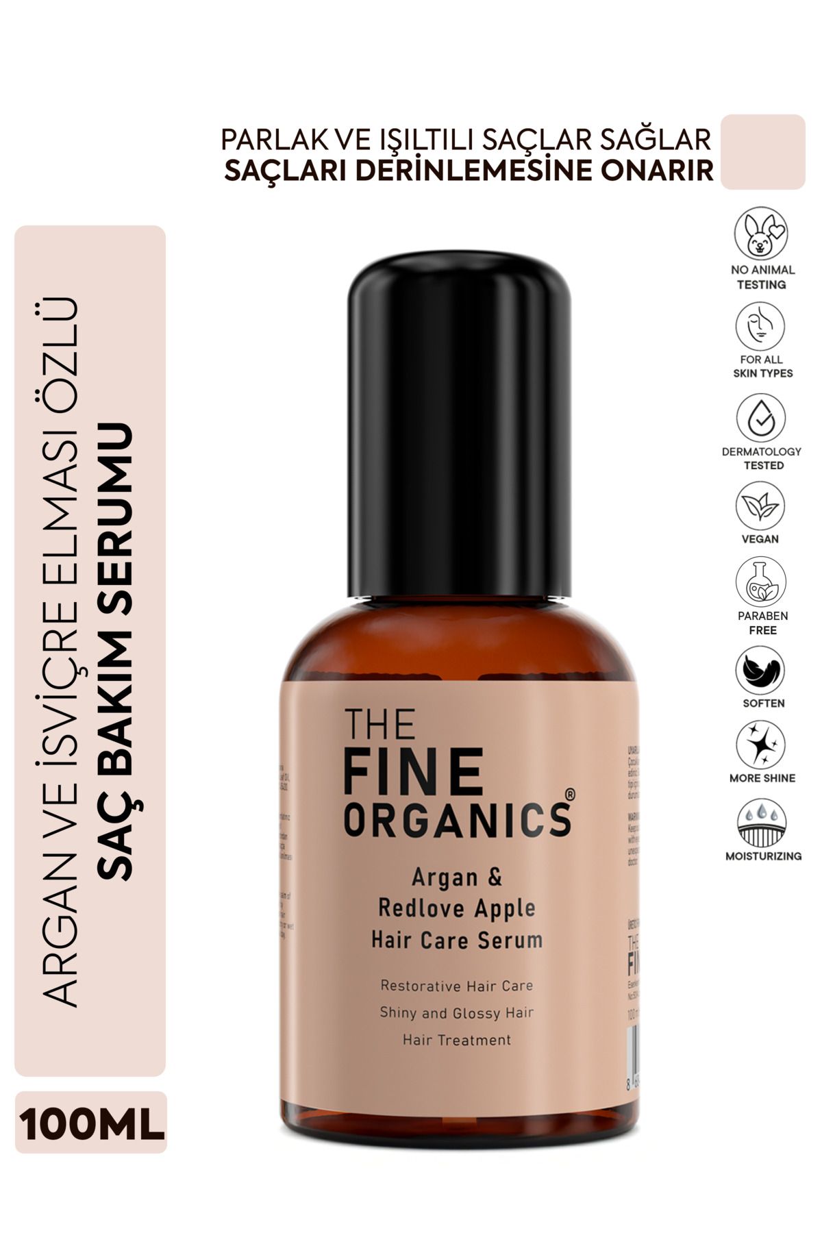 سرم و روغن مو مردانه زنانه مراقبت از آرگان سوئیس 100 میل THE FINE ORGANICS