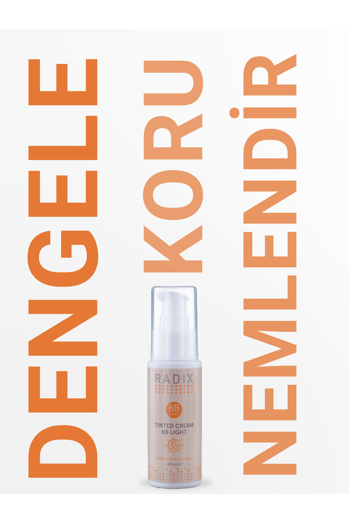 Renkli Kapatıcılı Yüz Güneş Kremi - Tinted Cream Bb Light (AÇIK-ORTA TON) 50spf 40ml — 116 01 002 — تصویر 6 از 7