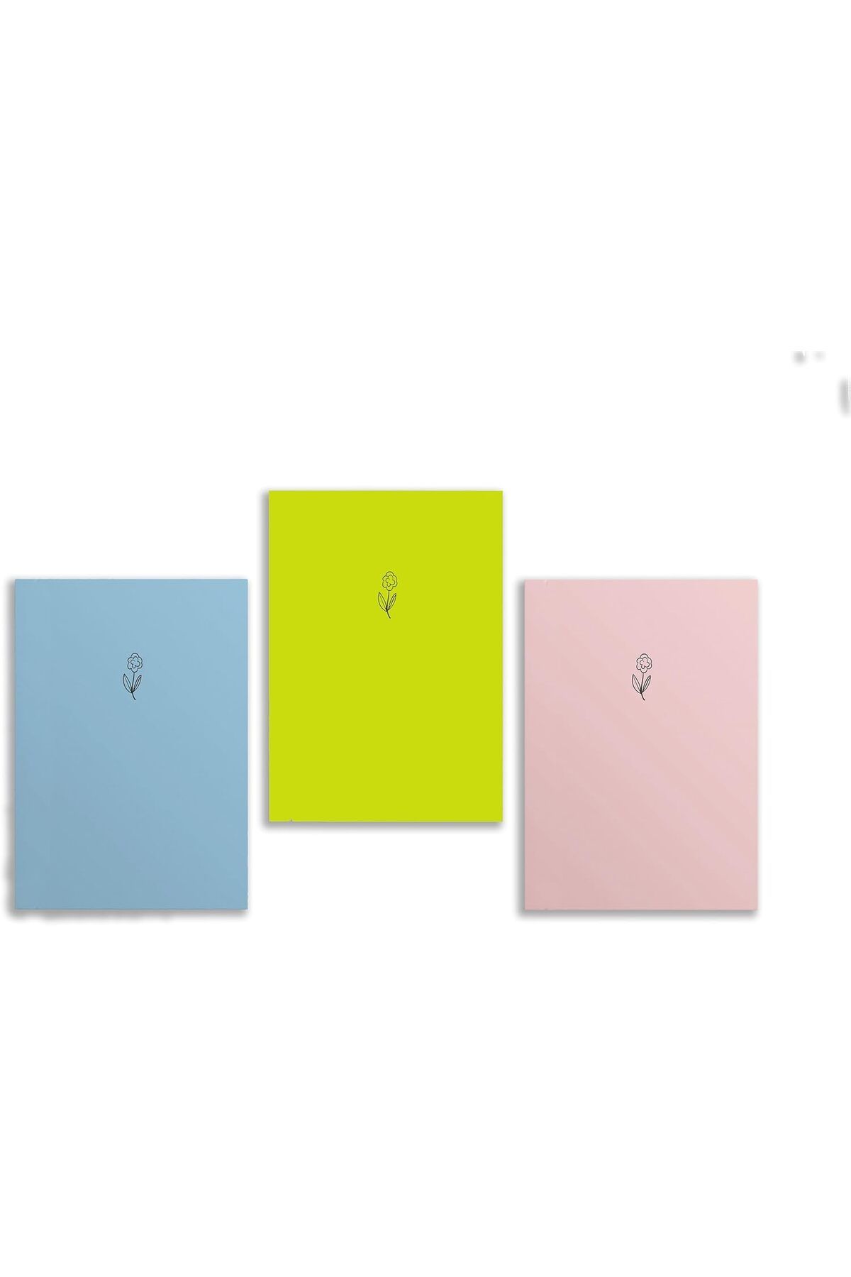 STOREMAX Ezg - 3'lü Çizgisiz Defter Seti 4, 14x21 cm, A5 Boyut Ezsnshop 1065757