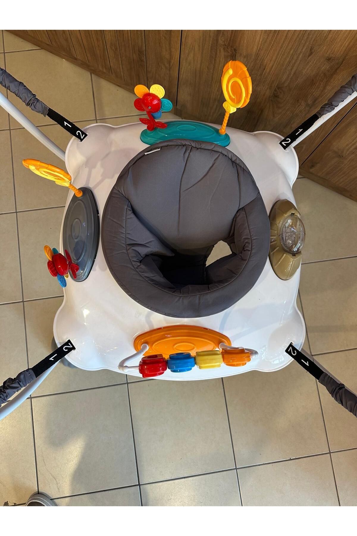 Babyhope Zıpzıp Hoppala Lüks Bebek Hoppala Zıp Zıp GRİ RENK fotoğrafı 6 (önizleme)