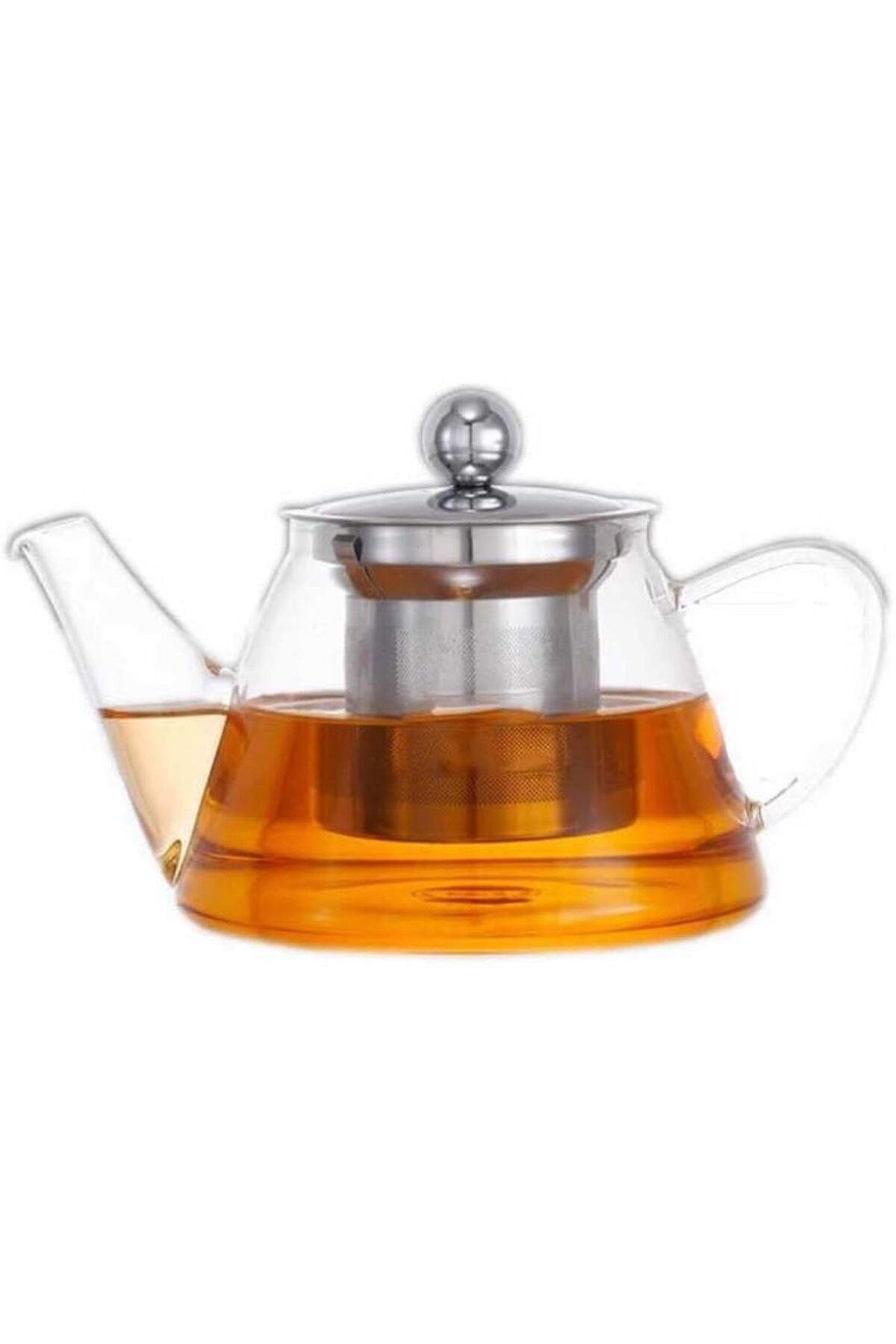 STOREMAX Ezg Cam Bitki Çayı Demliği 500 ml - Çelik Süzgeçli Demlik Ezsnshop 1065757