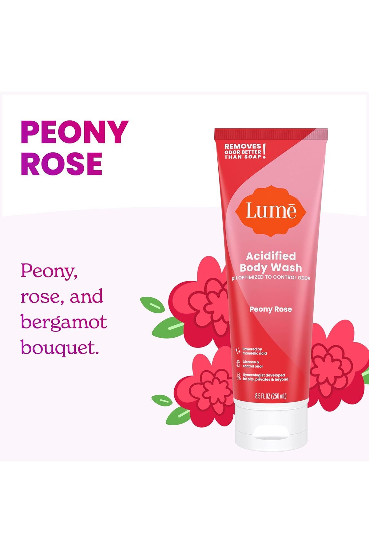 Lume-Acidified Body Wash - 24 Hour Odor Control - Removes Odor Better than Soap - Moisturizing Formu 5