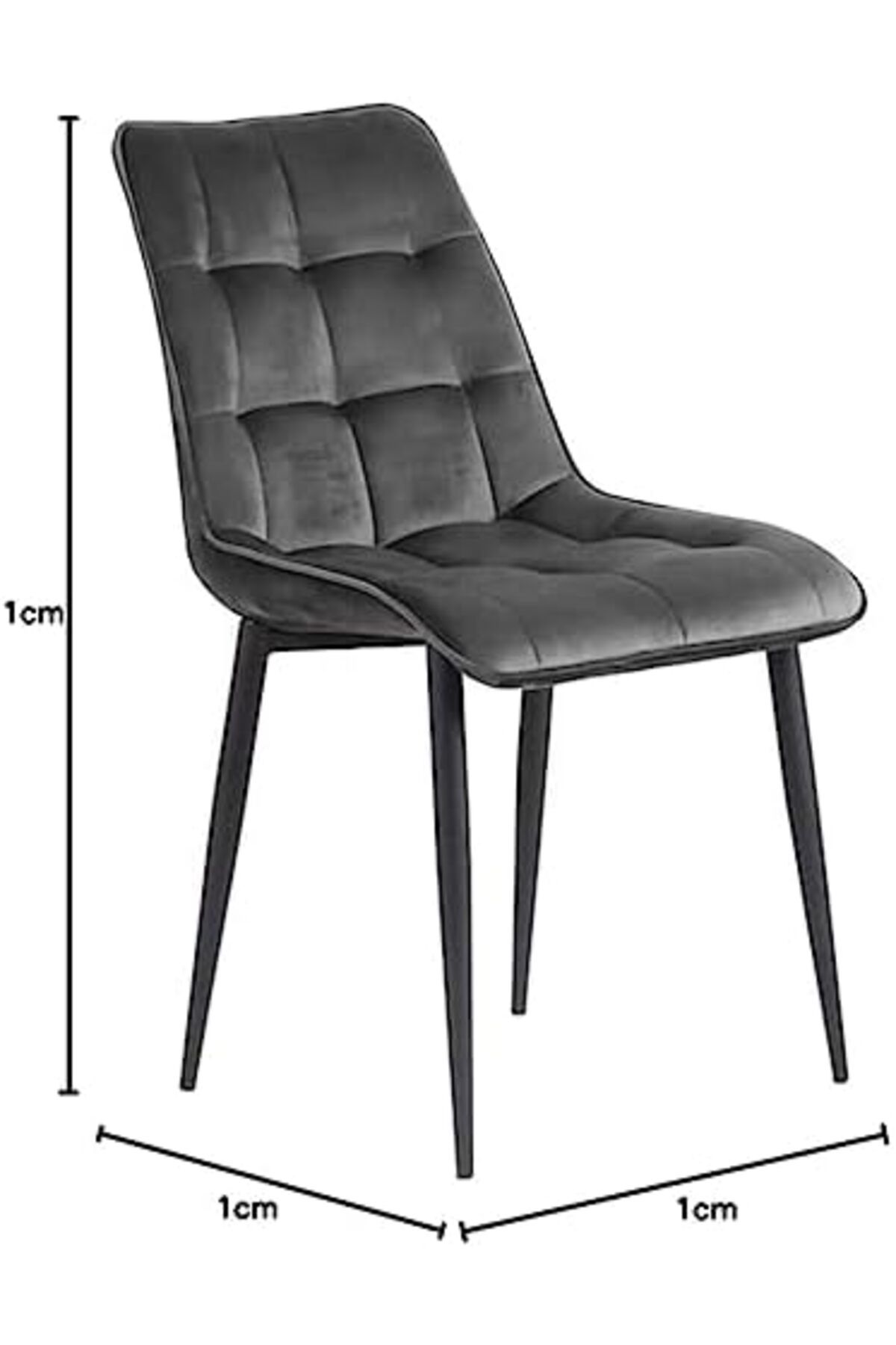 MAPLE HOME DECORATION-Power Velvet Chairs Modern Accent Dining Chairs Flannelette Comfy Upholstered Living Room Furniture 3