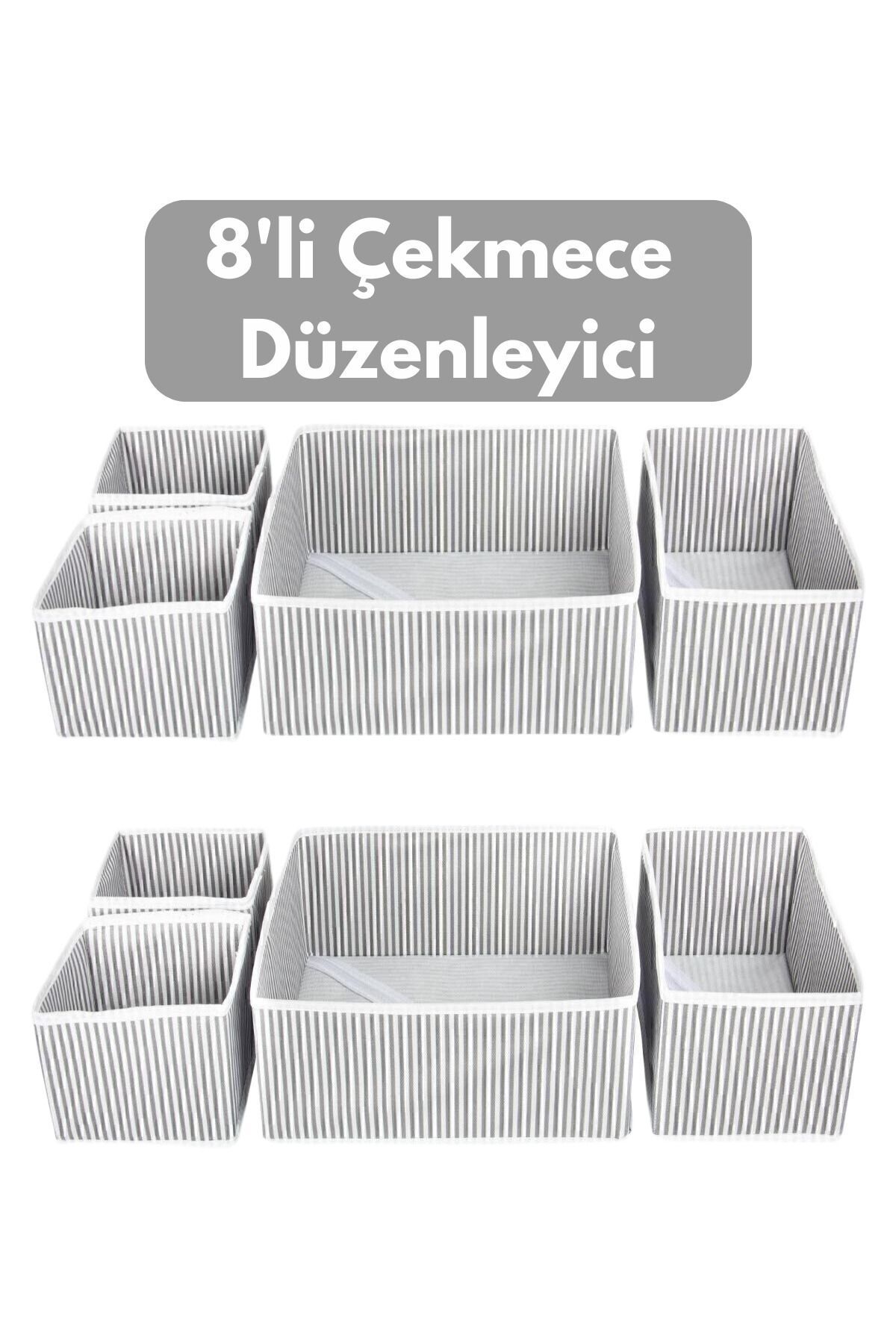 8'li Çekmece Düzenleyici Dolap Içi Çekmece Düzenleyici Çekmece Organizer
