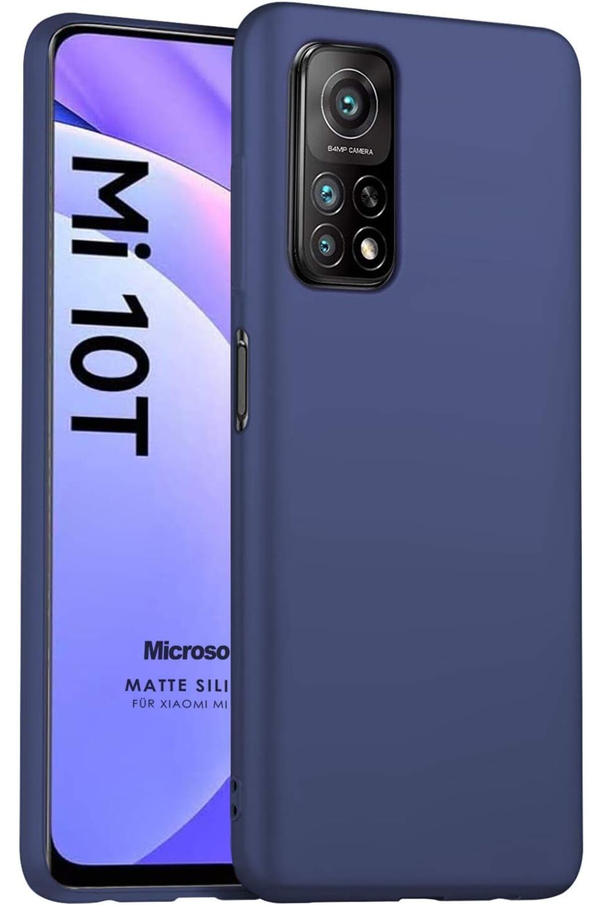 STOREMAX ELZ Matte Silicone Xiaomi Mi 10T Pro için Kılıf Lacivert [Mi 10T Pro ile Uyumlu Kılıf - Laciver