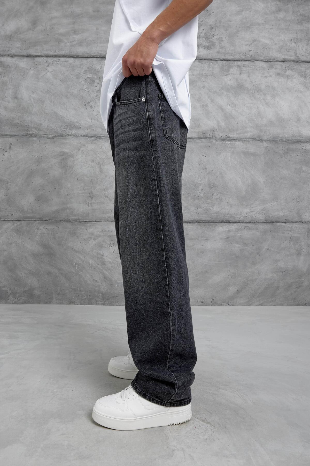 NOMARC-Black Mb Relax Baggy Jean 2