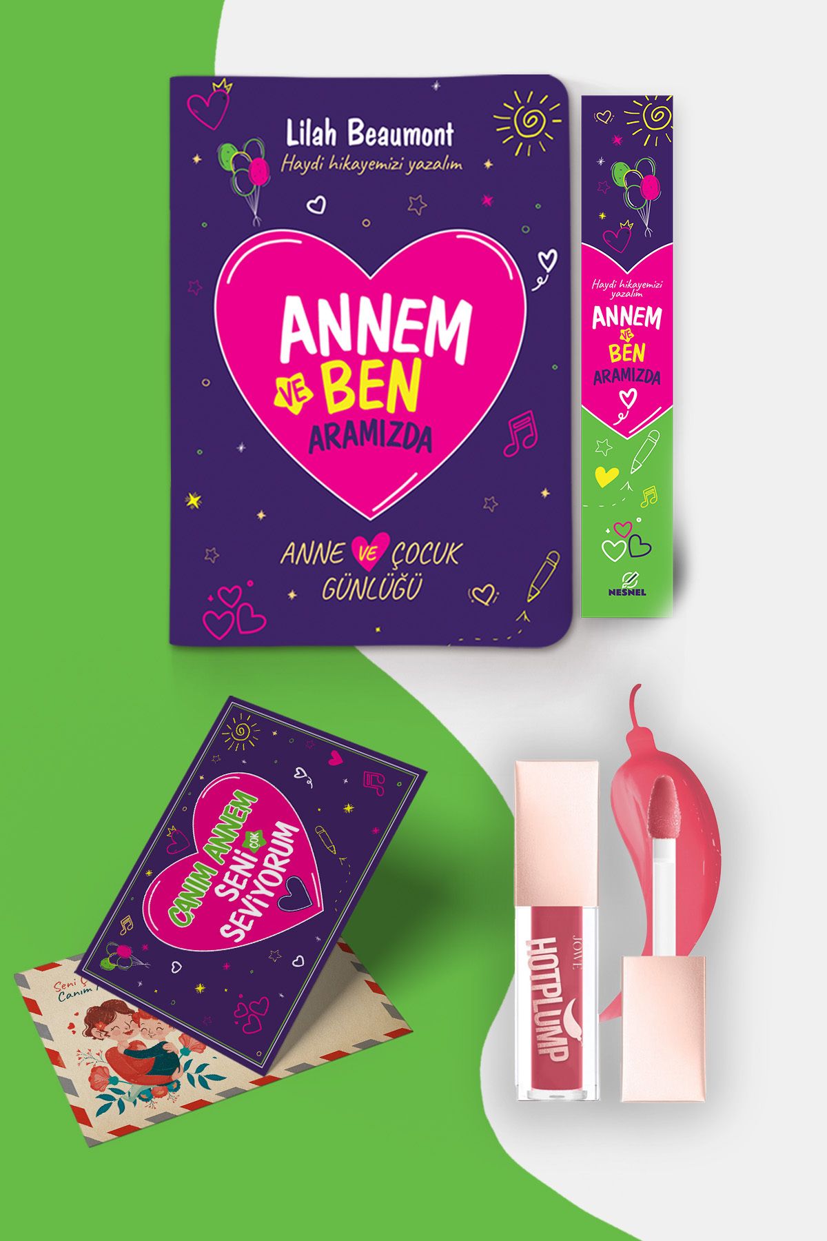 nesnel yayınlar Annem ve Ben Aramızda Günlüğü ve Jowe Dolgunluk Veren Hot Plump - 02 Pink Dream