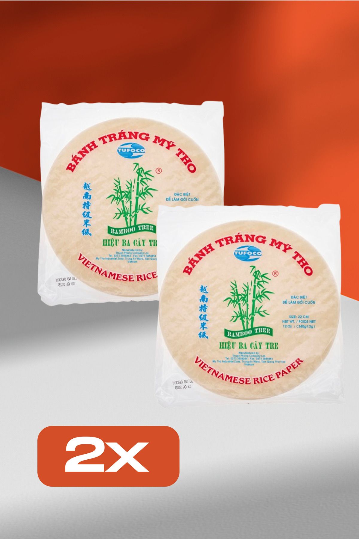 Tufoco Pirinç Yufkası 340 gr. X 2 Adet
