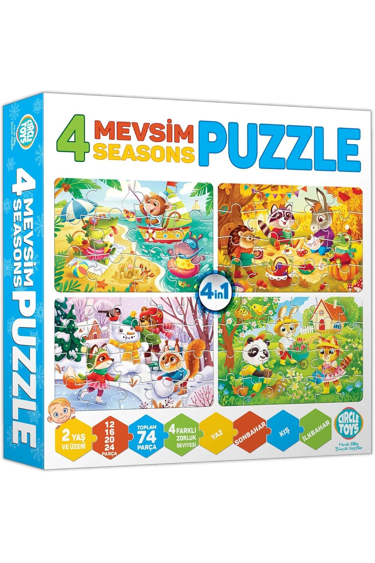 STOREMAX Toys 4 Mevsim Puzzle FxYM 1126906