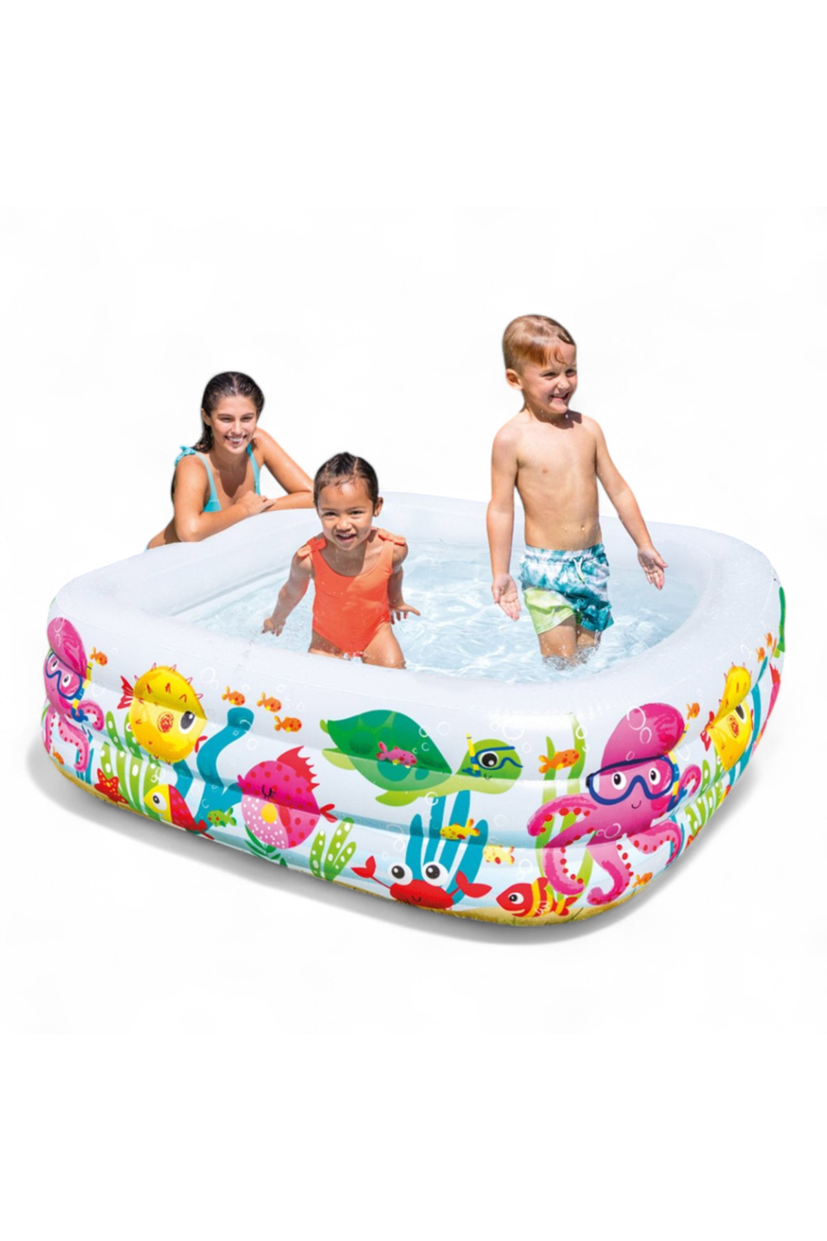 Peda Toy-Aquarium Patterned Square Pool 159X159X50Cm 4