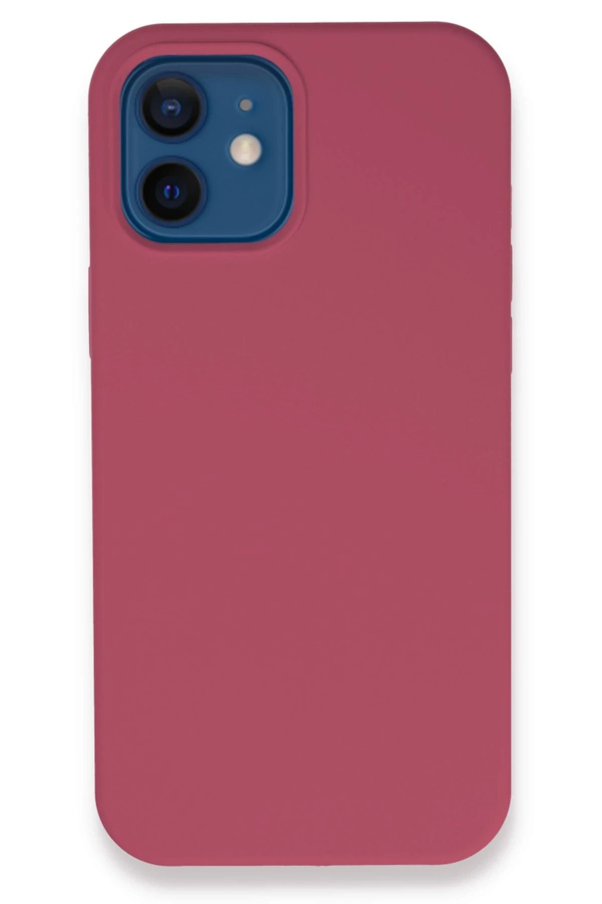 NewFace iPhone 12 Kılıf Lansman Legant Silikon - Fuşya LZWDR