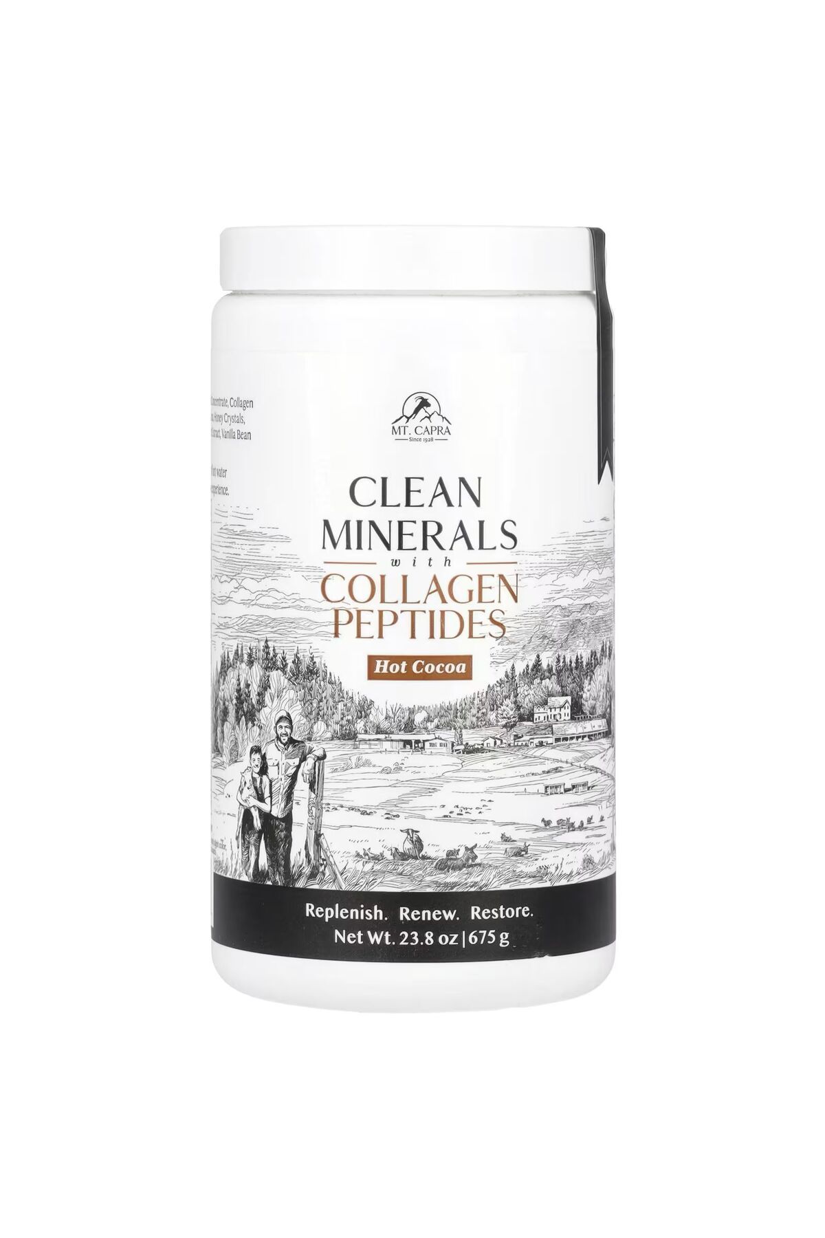 The Wellness Store Clean Minerals With Collagen Peptides Hot Cocoa 675 g