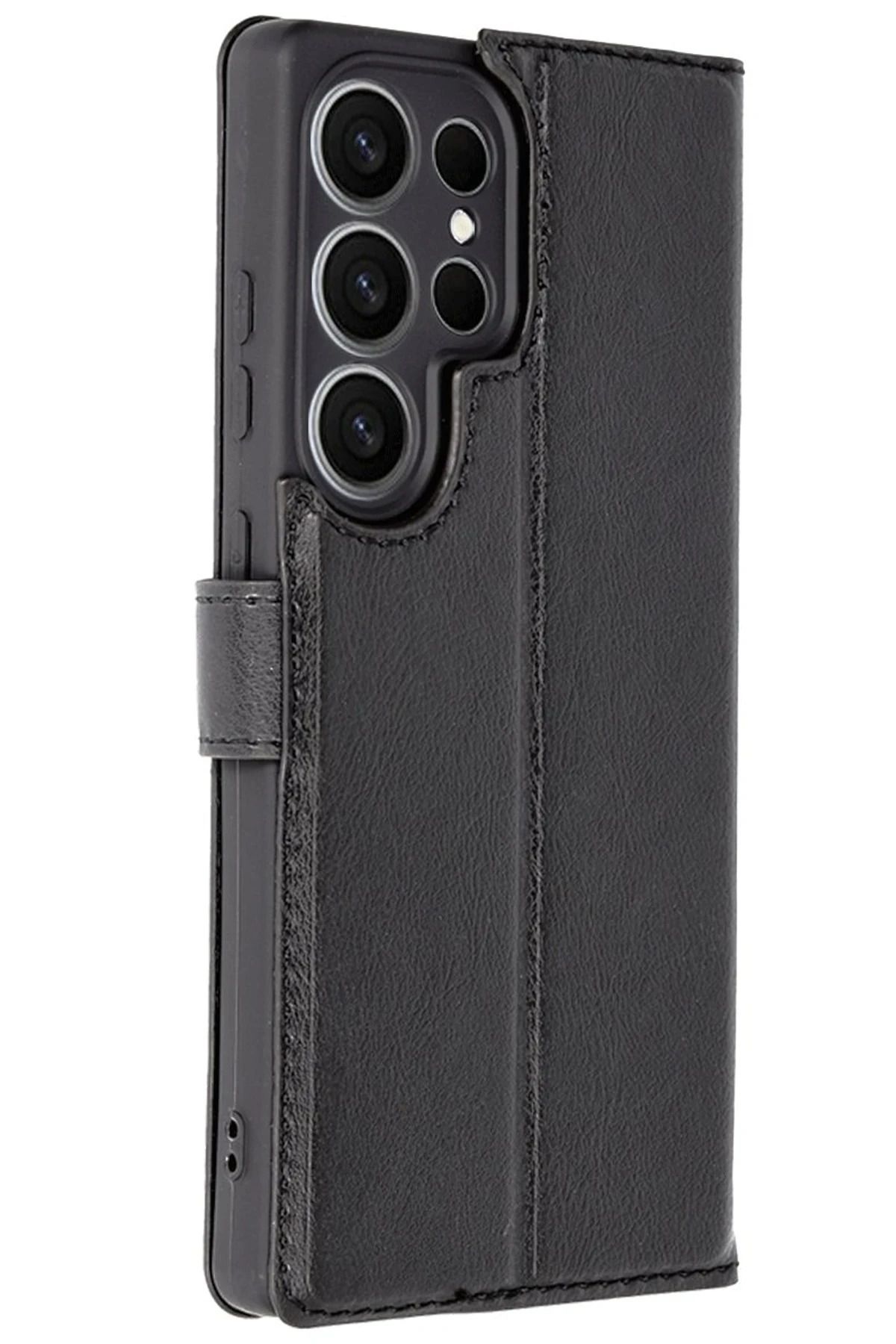 NewFace Samsung Galaxy S25 Ultra Kılıf Trend S Plus Kapaklı Kılıf - Siyah BSTMY