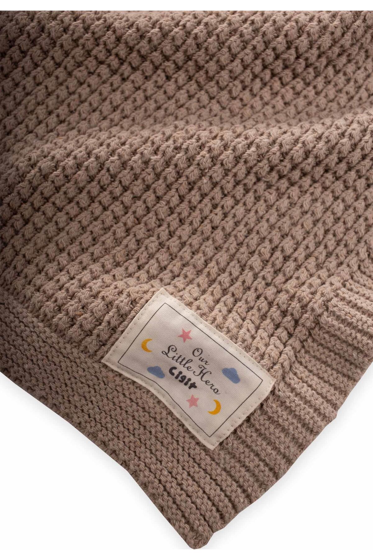 Cigit Selanik Triko Battaniye 80X100 (+/-5 Cm ) Bej fotoğrafı 2 (önizleme)