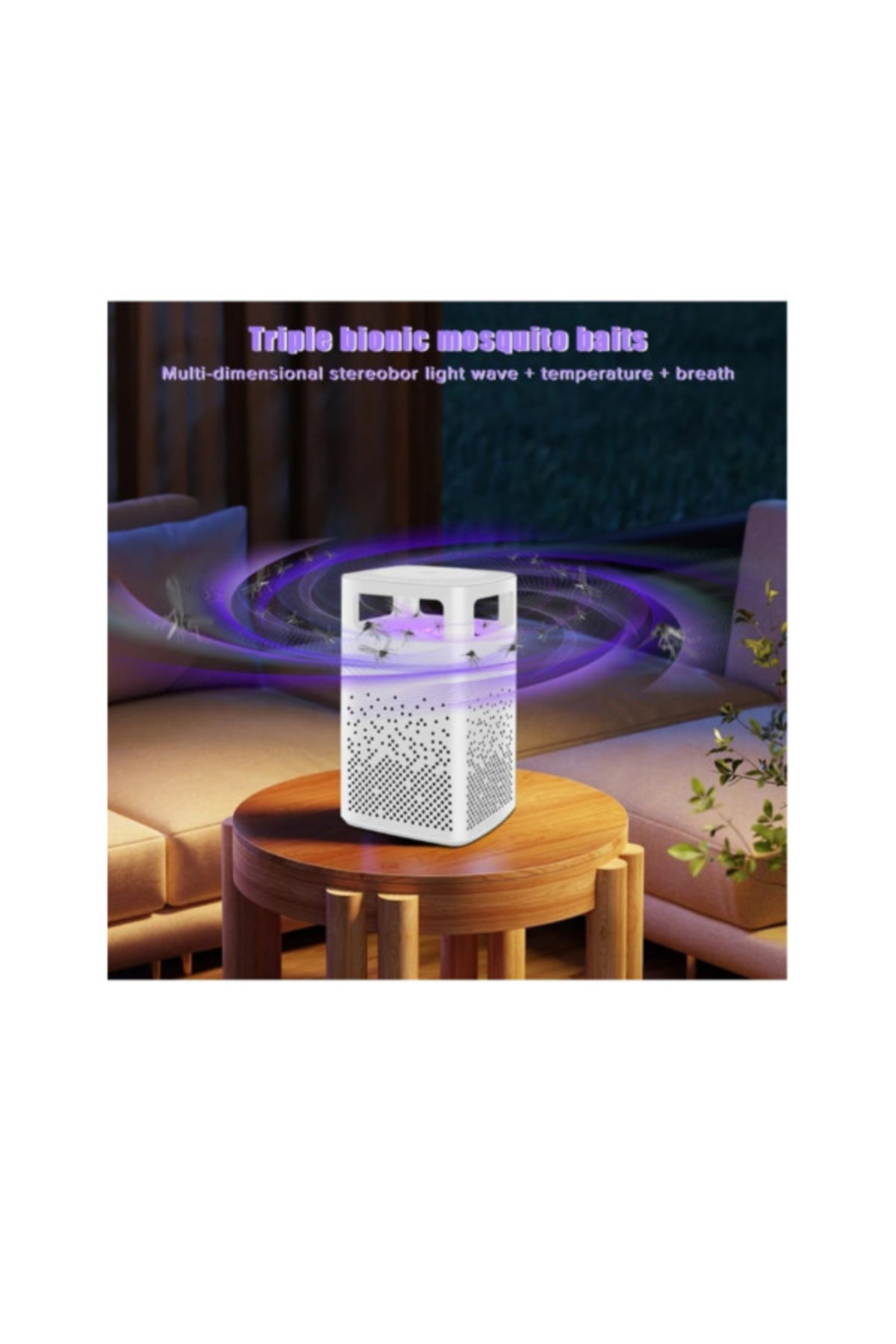 Mosquito-USB Bug Zapper Lamp – Indoor Mosquito & Fly Trap with UV LED Light, Insect Killer 1