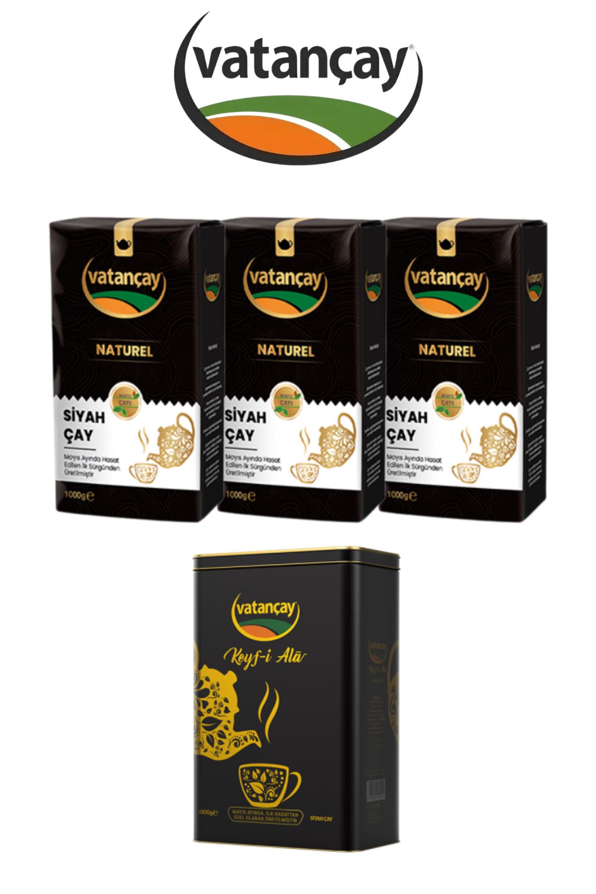 Vatan çay Naturel Mayıs Çayı 3 Kg Keyfi Ala 1 Kg