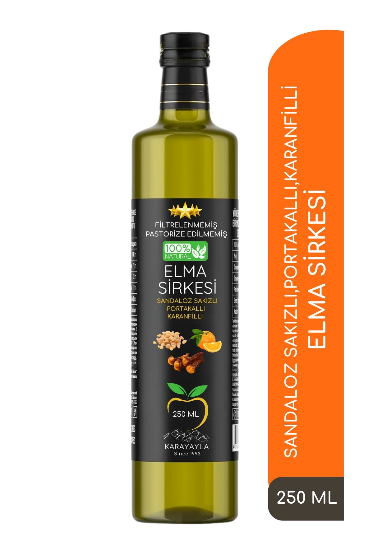 Sandaloz Sakizli Portakalli Ve Karanfilli Detox Elma Sirkesi 250 ml