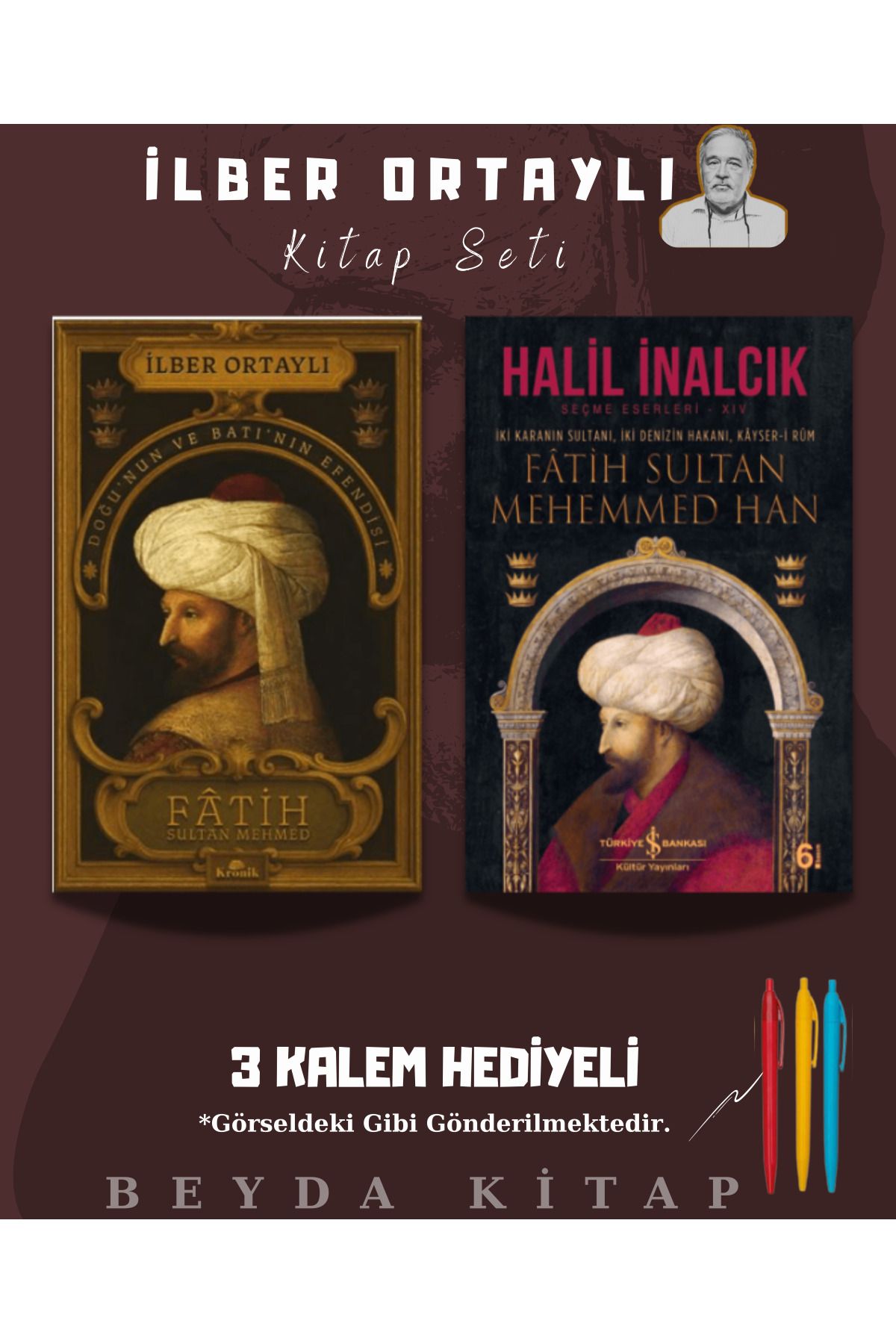 Kronik Kitap Fatih Sultan Mehmet Kitap Seti - İlber Ortaylı - Halil İnalcık - Kalem Hediyeli