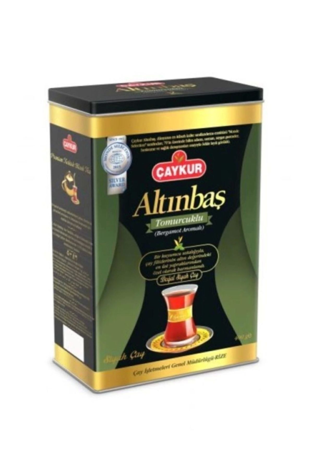 Çaykur Altınbaş Çay Teneke Kutu Bergamotlu 400gr * 1 Adet
