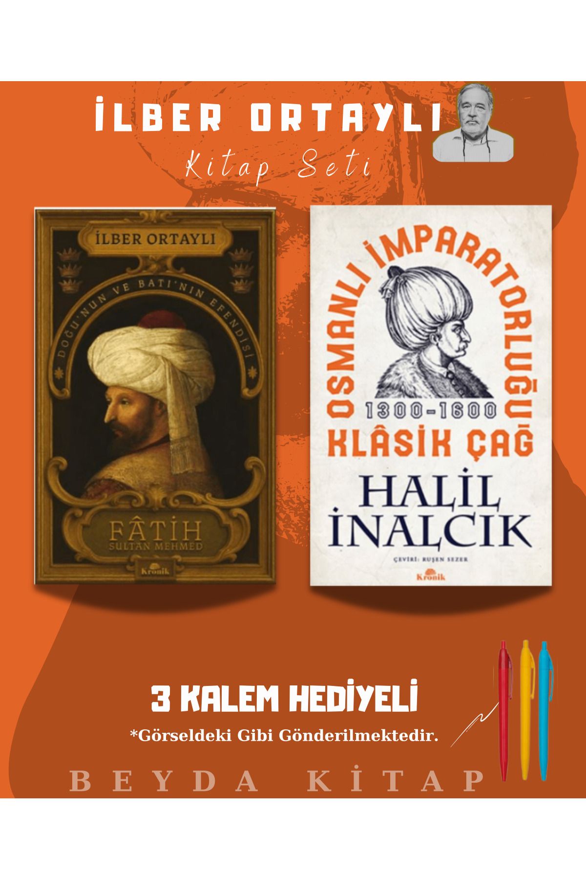 Kronik Kitap Fatih Sultan Mehmet - Klasik Çağ - İlber Ortaylı - Kitap Seti - Kalem Hediyeli
