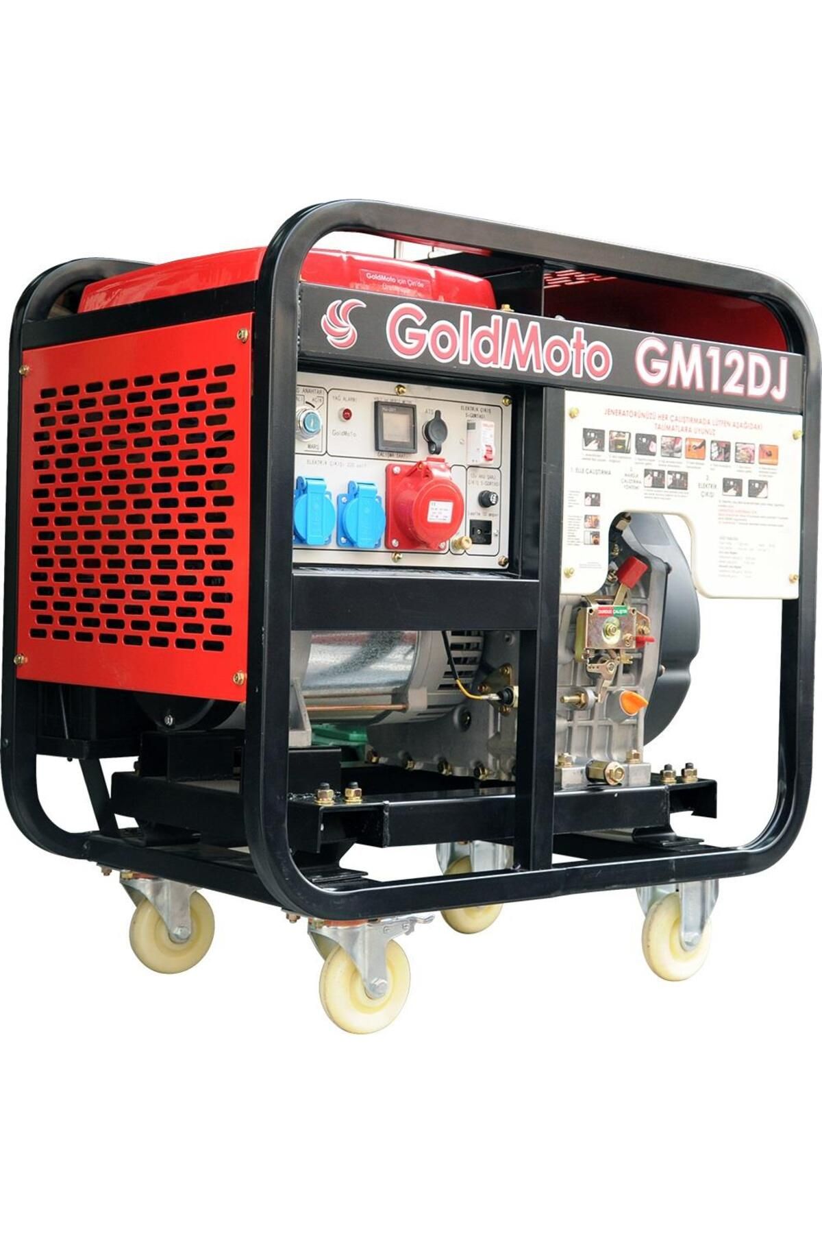 gold moto GoldMoto GM12DJ Dizel Marşlı Jeneratör 12 KW Monofaze