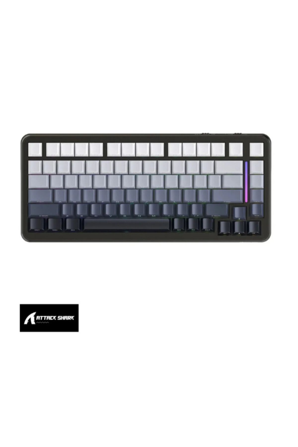 Hietech Attack Shark M86 Moonlit Night RGB App Uygulamalı TriMode E-sports Profesyonel Gaming Oyuncu Klavye