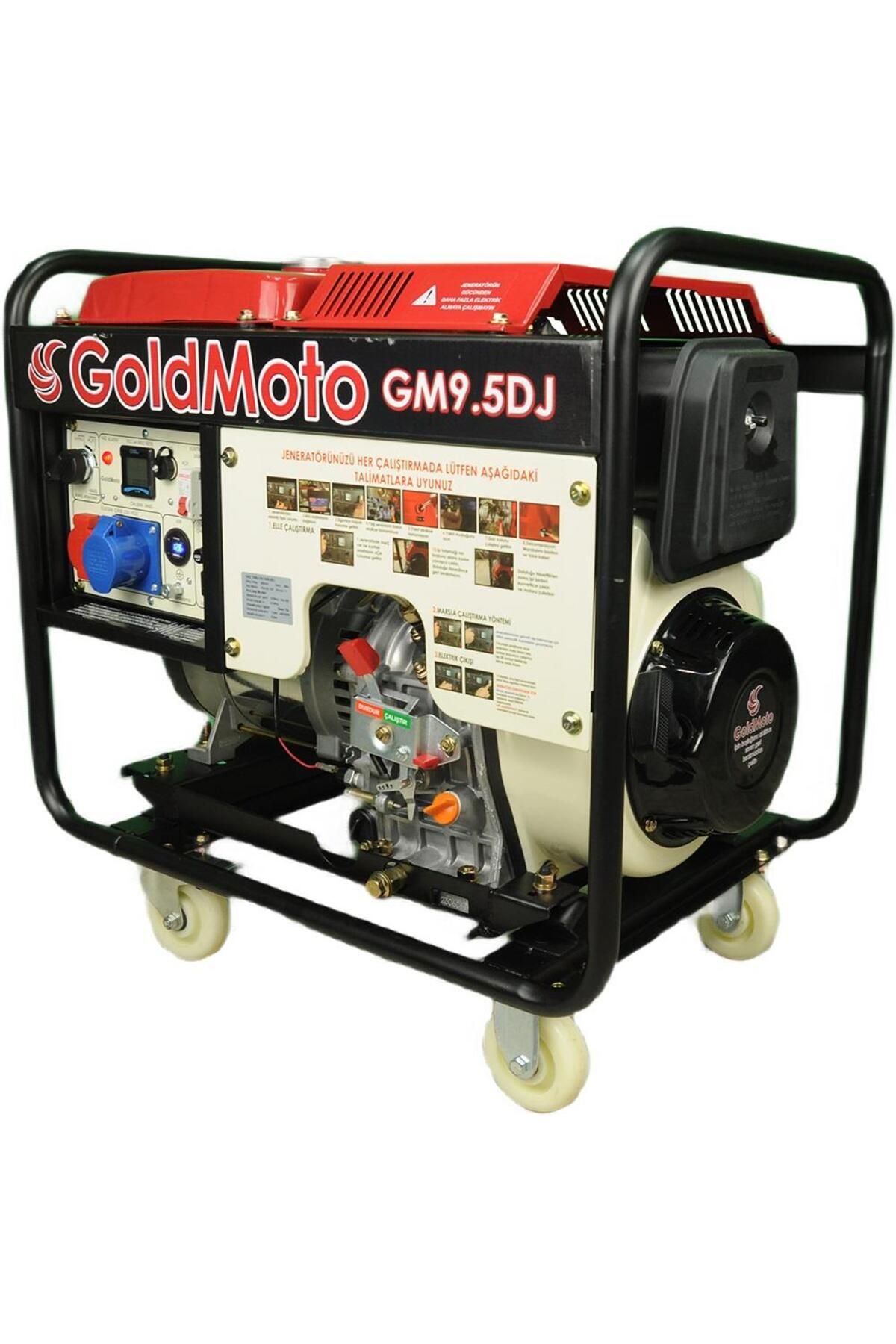 gold moto GoldMoto GM9.5DJ Dizel Marşlı Jeneratör 9.5 KW Monofaze