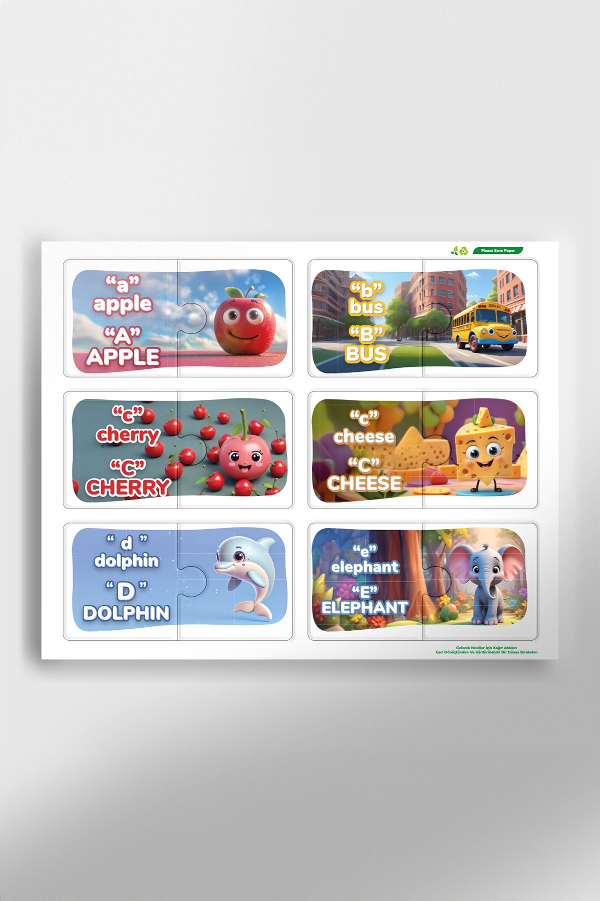 Enjoy BToys-لغز الاقتران - مجموعة تعلم اللغة الإنجليزية - لغز تعليمي 3