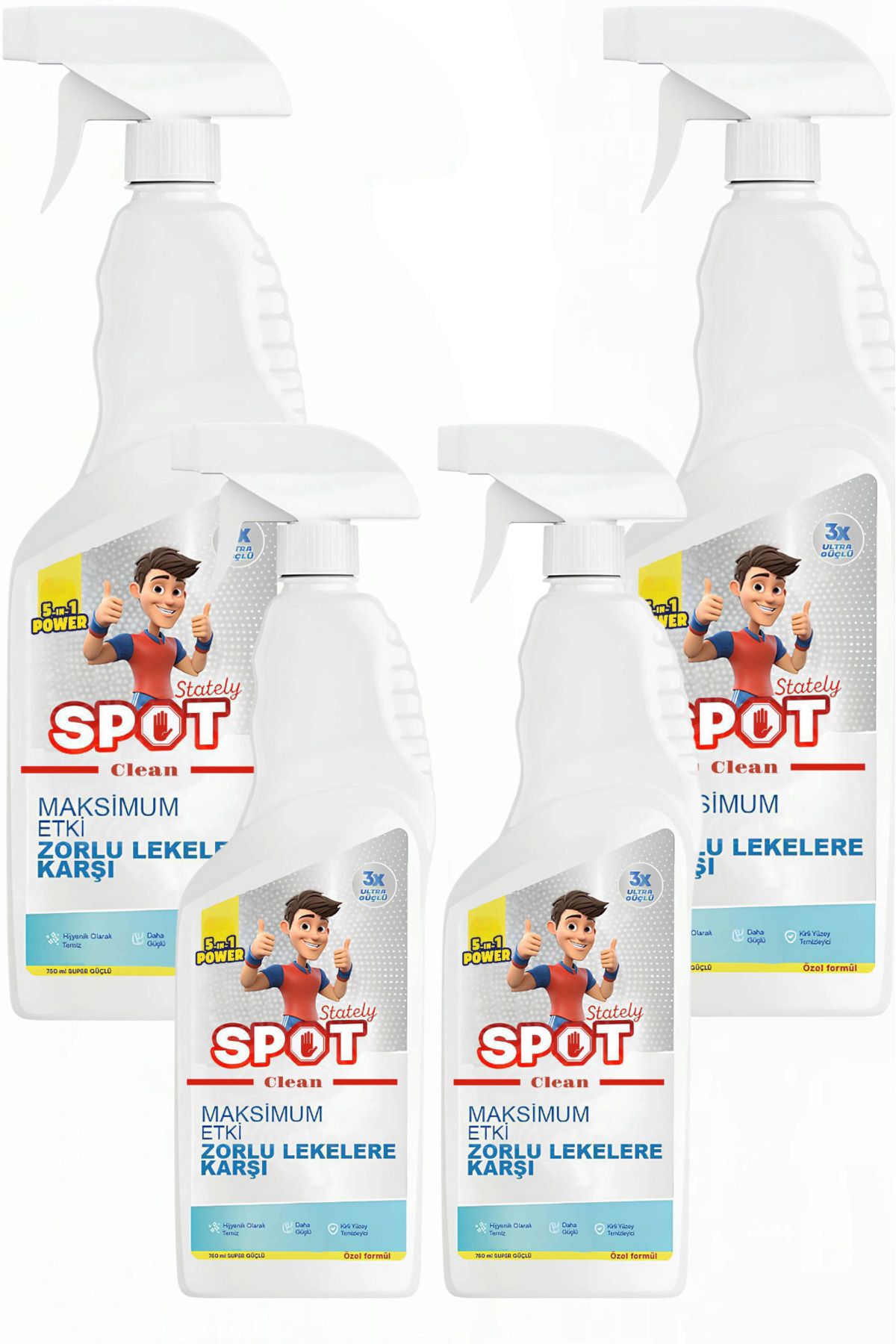 stately spot clean Leke Çıkarıcı 4 Adet Ultra Etki Spot Clean Remover Forte ( Lekelere Stop )