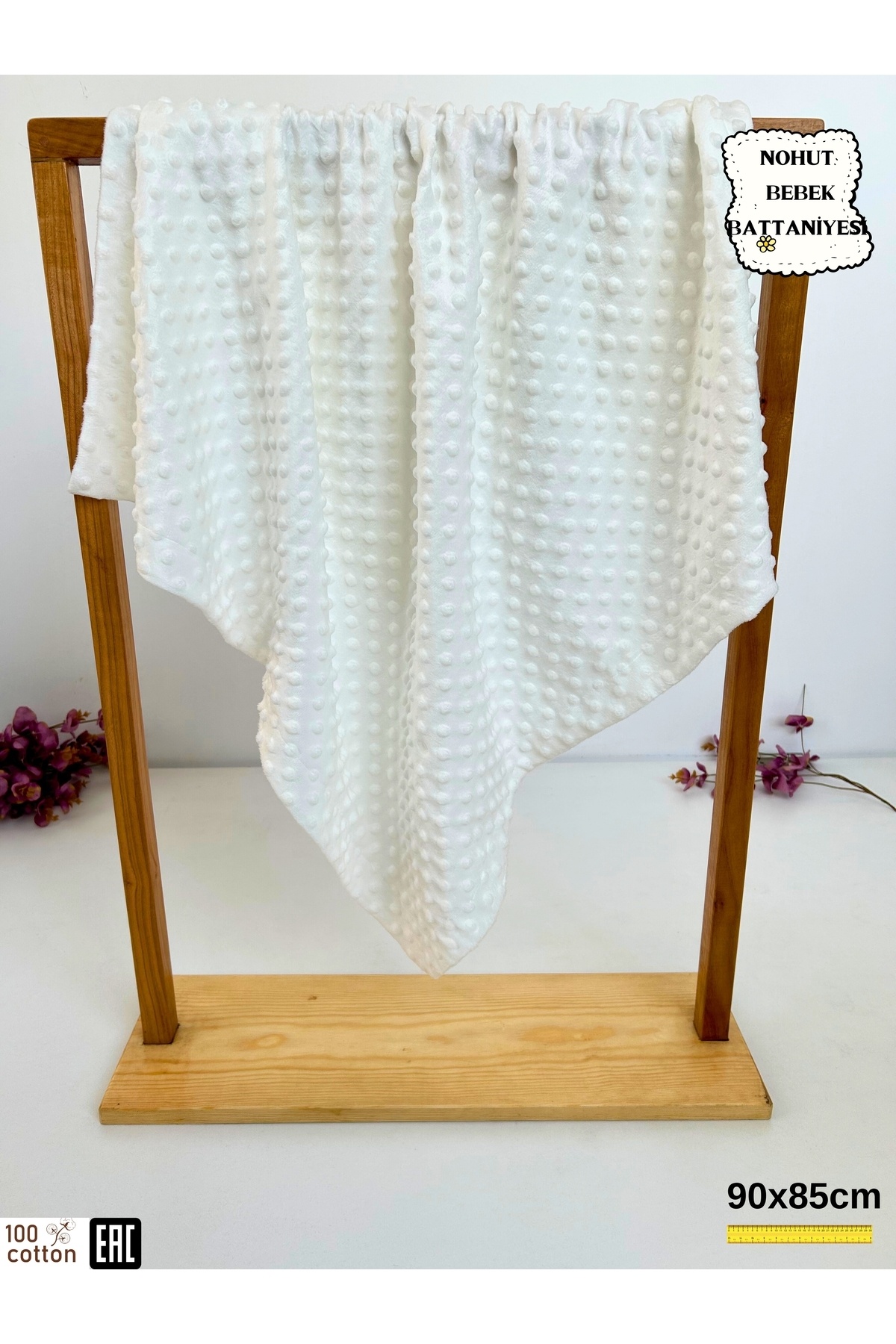 Bebella-Baby Girl / Boy Blanket & Swaddle Double Layer 100% Cotton 90X85Cm 2