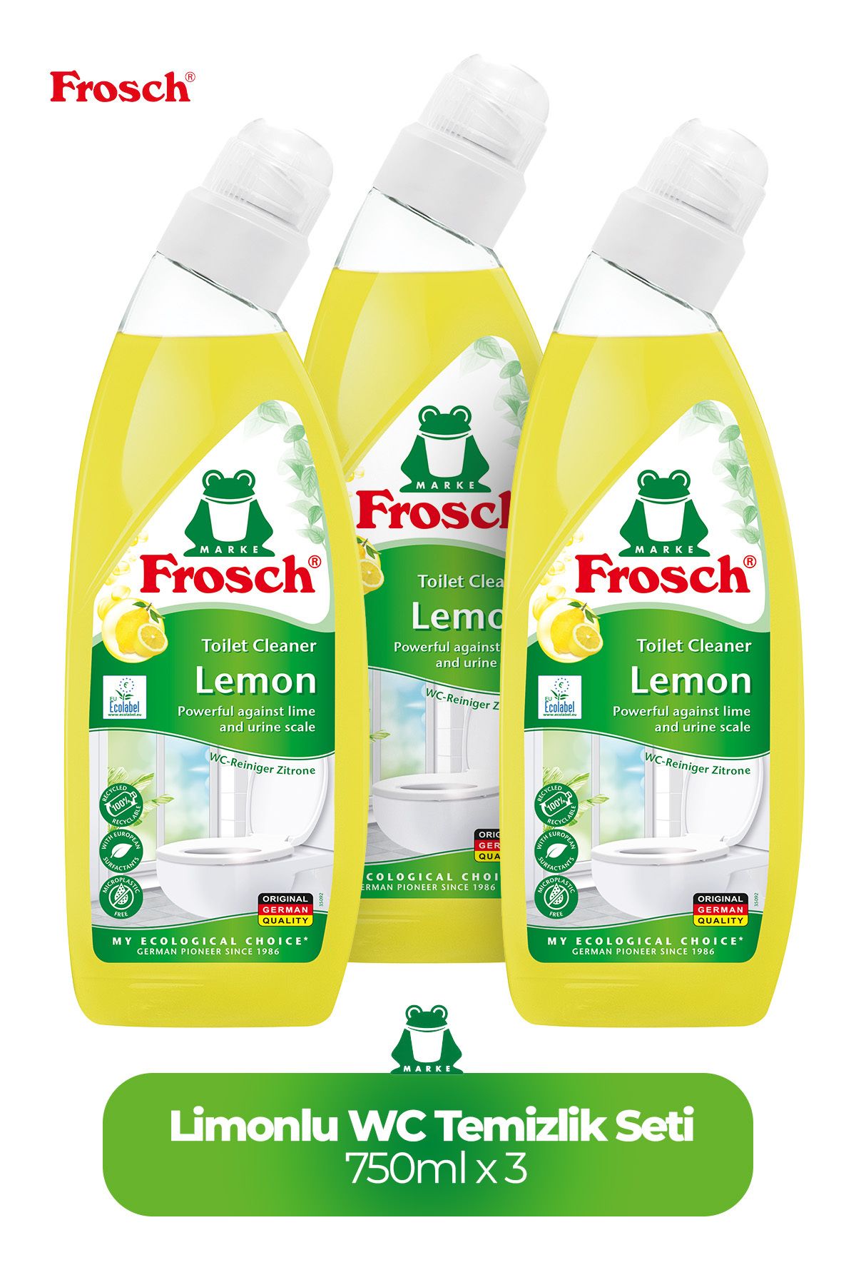 Frosch Limonlu WC Temizlik Seti 3'lü (750 ml*3 )