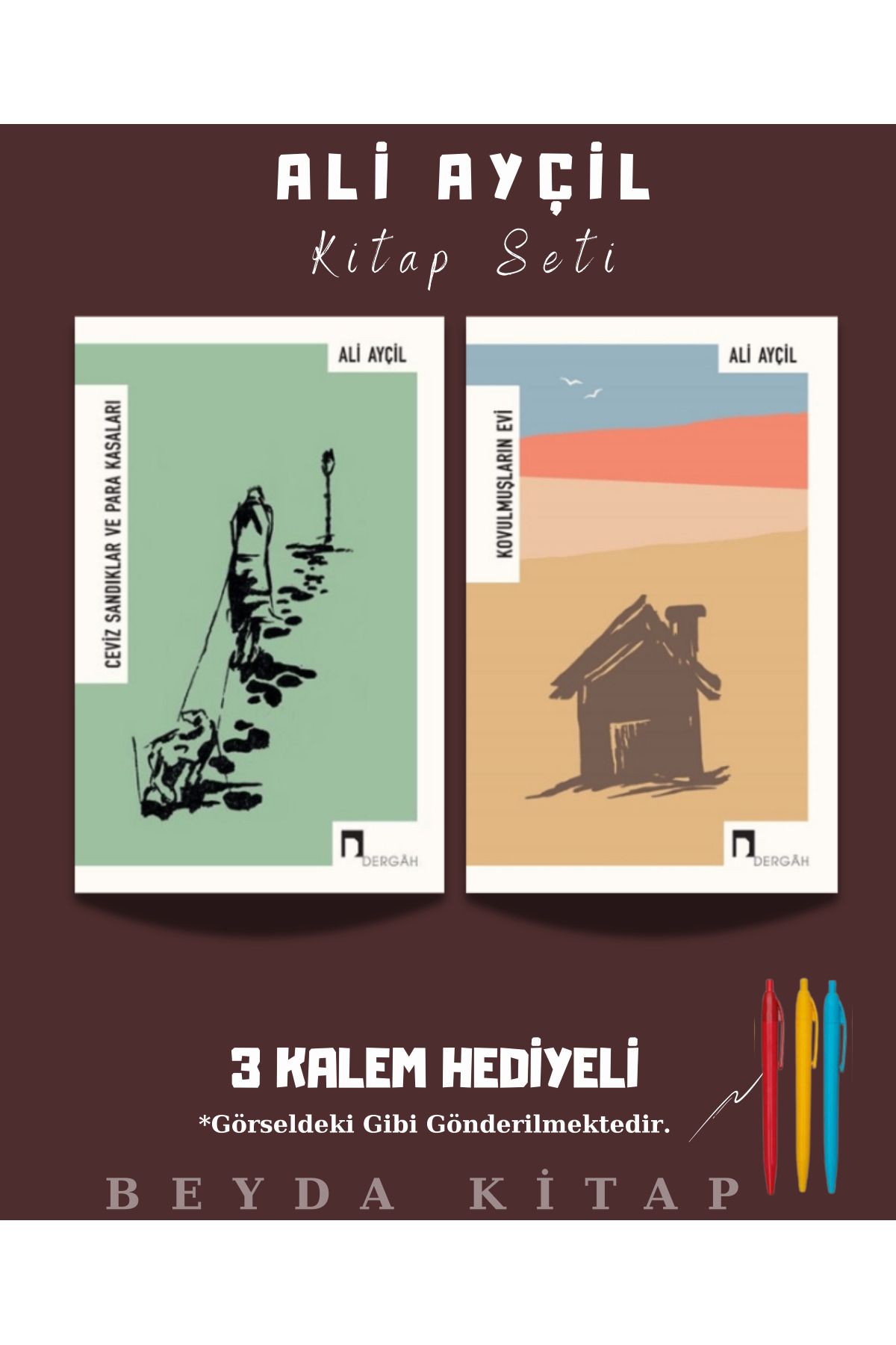 Dergah Yayınları Ceviz Sandıkları ve Para Kasaları - Kovulmuşların Evi - Ali Ayçil - Kalem Hediyeli