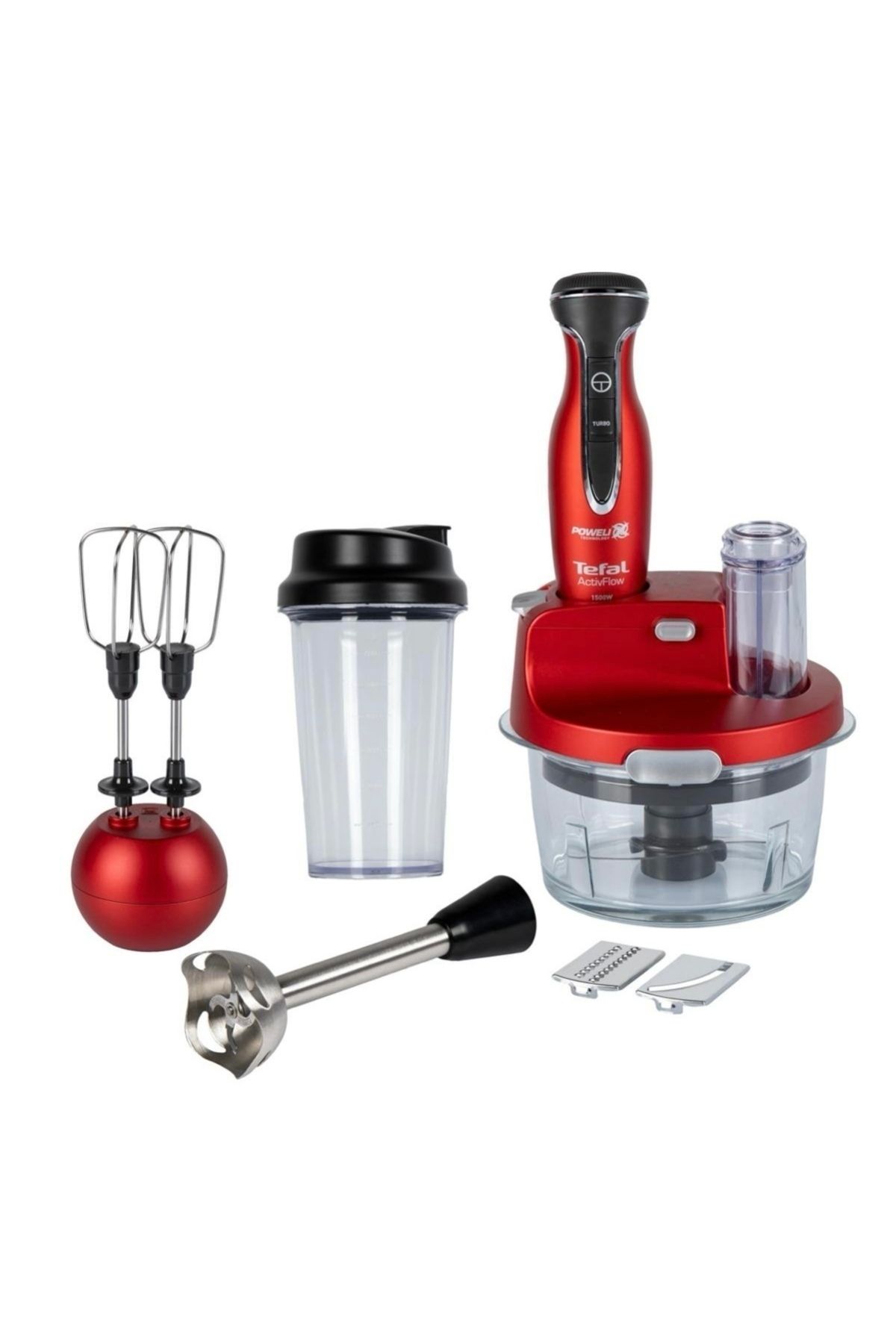 TEFAL Powelix Mutfak Robotu Blender Seti 1500w - Cam Hazne - Güçlü Performans - Buz Kırma