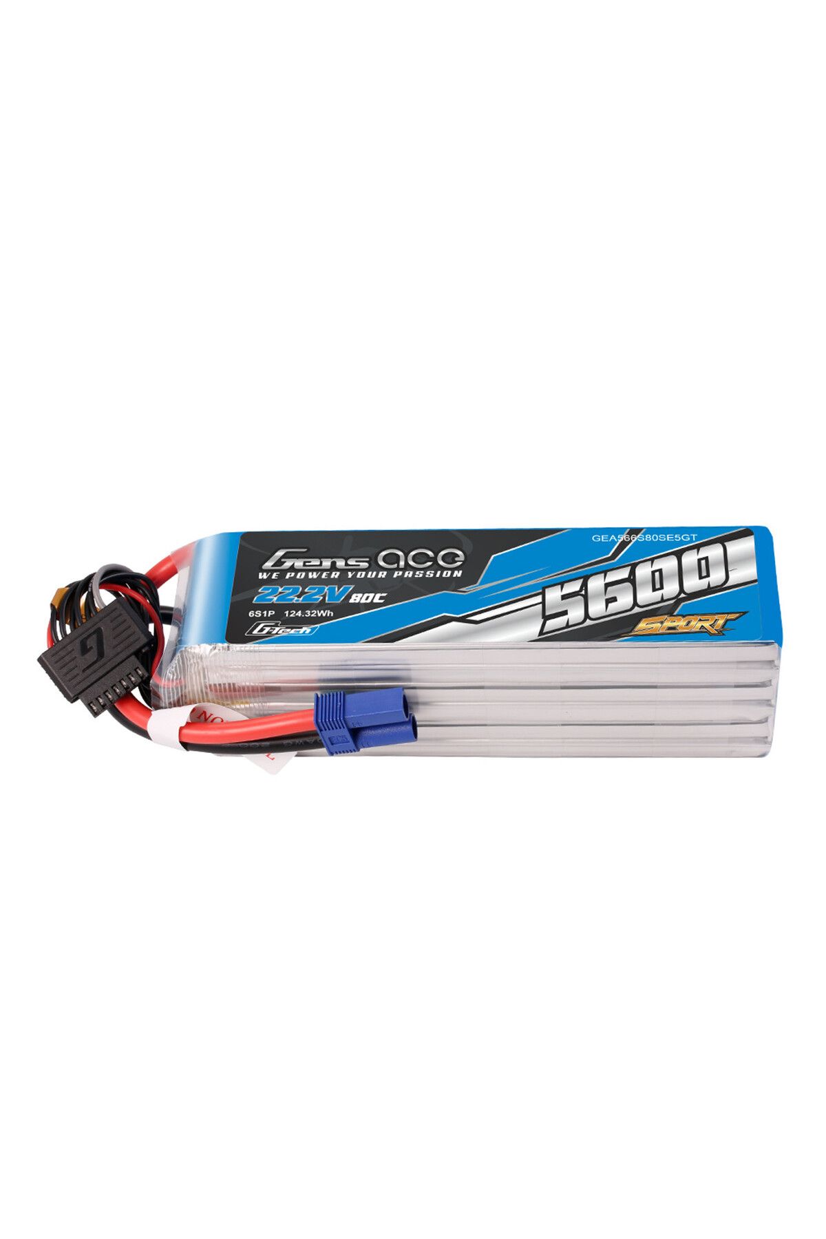TATTU GENS ACE G-Tech 6S 22.2V 5600mAh 80C Lipo batarya