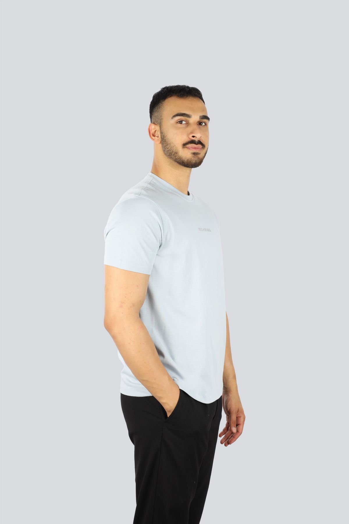 PAUL&SHARK-Tricou albastru cu mânecă scurtă și gât rotund pentru bărbați 25411088-904 3