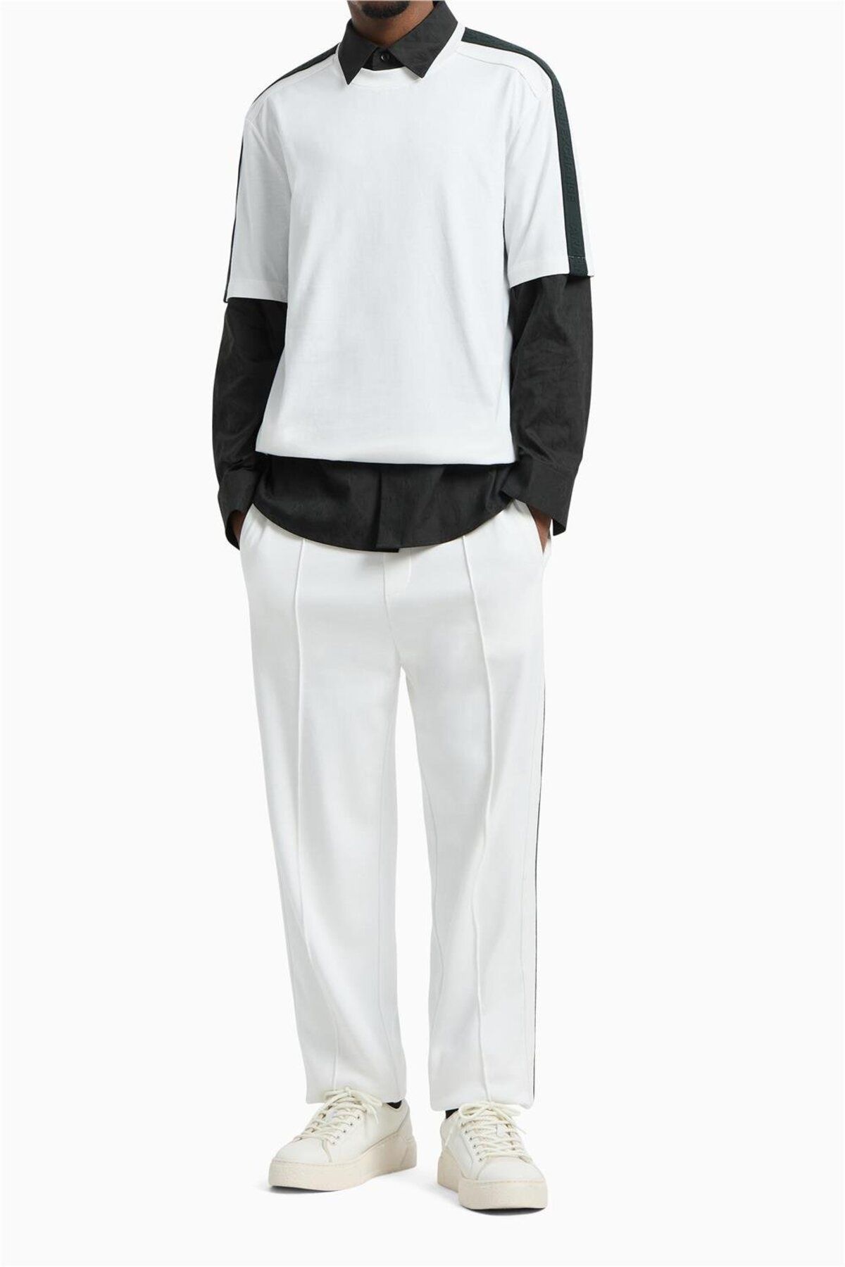 Armani Exchange-Tricou pentru bărbați cu gât crew 5