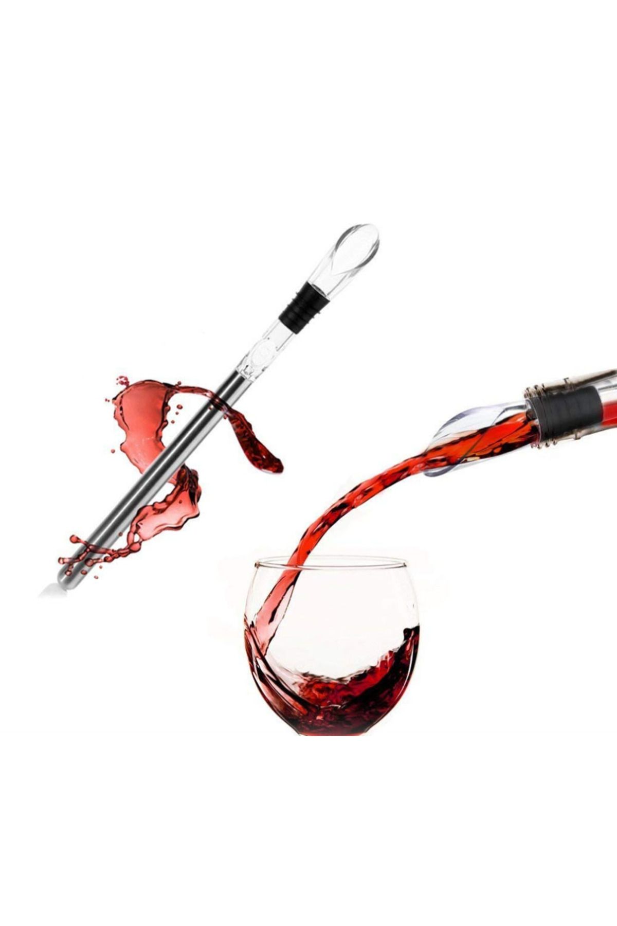 OEM-3-in-1 wine cooler with dripper and aerator, elegant drainage, maintains ideal temperature 3