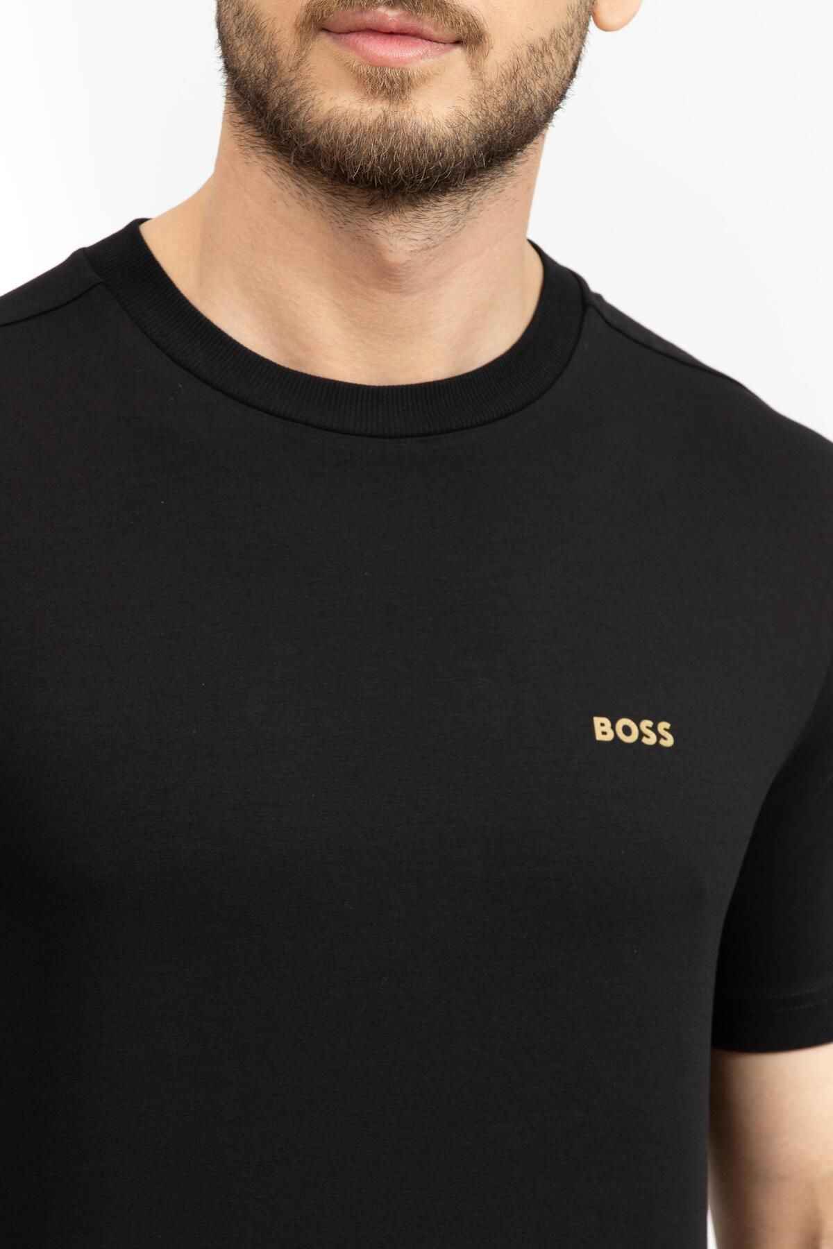 تی شرت مردانه یقه دوچرخه BOSS
