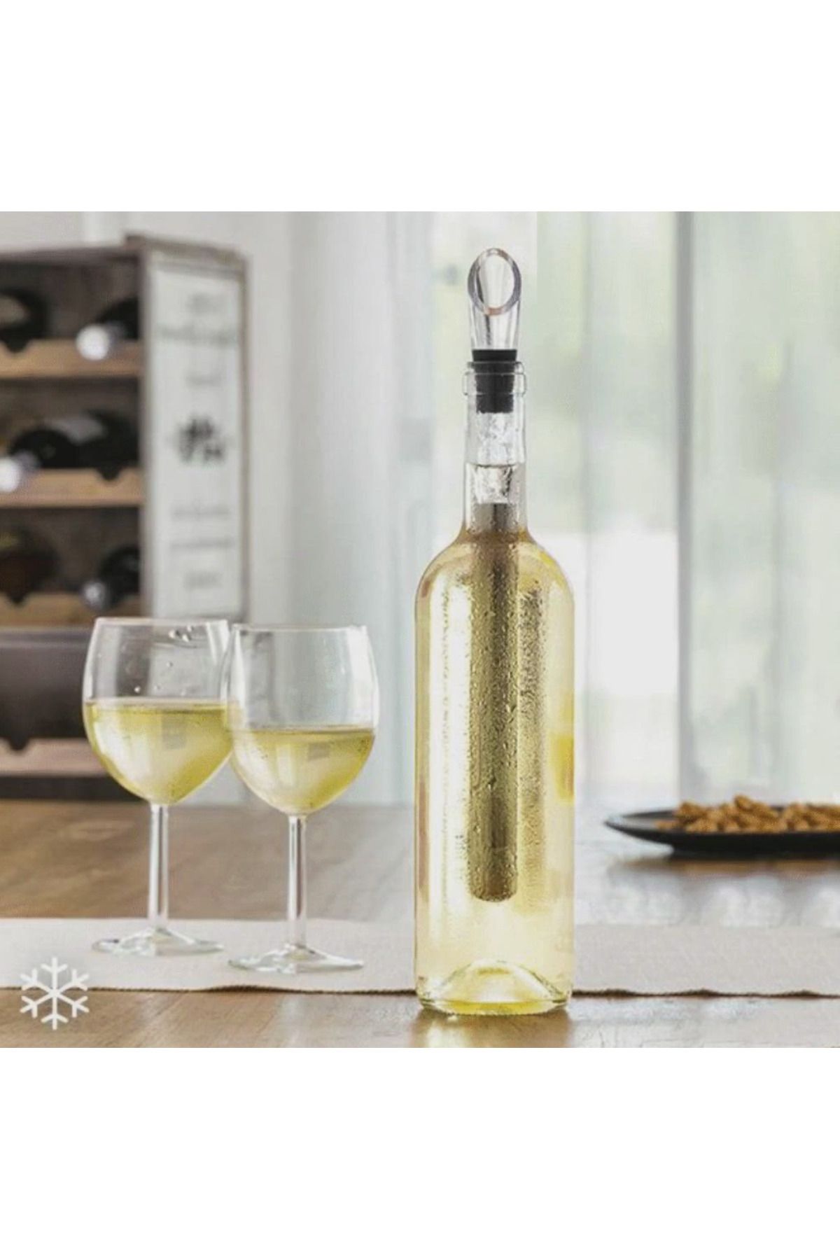 OEM-3-in-1 wine cooler with dripper and aerator, elegant drainage, maintains ideal temperature 2