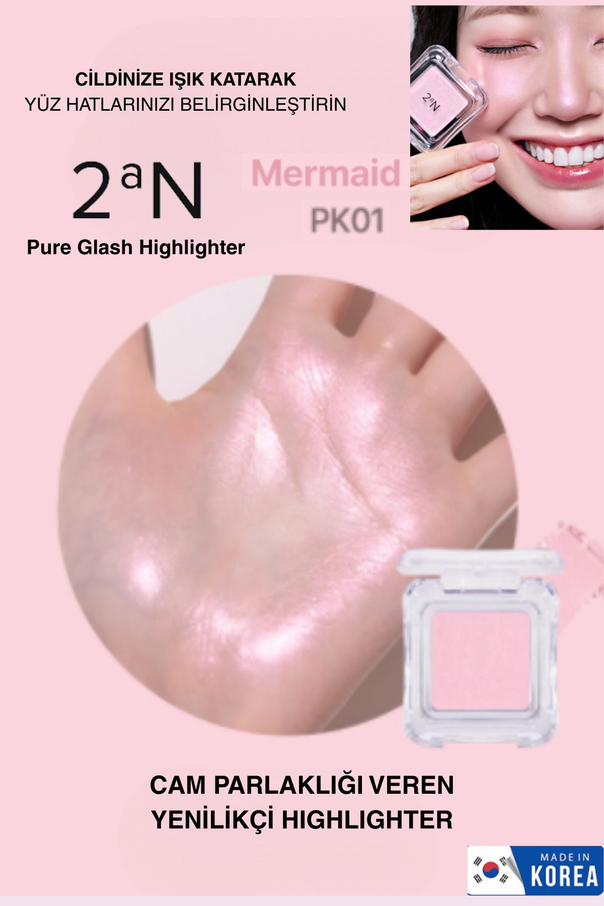 2aN Cam Parlaklığı Veren Yenilikçi Toz Highlighter (Aydınlatıcı)
