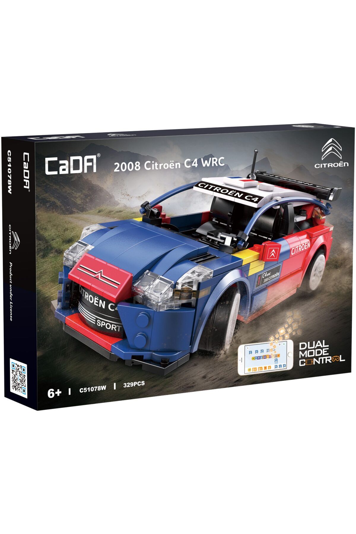 cada-Set constructie CaDa - Masinuta Citroen C4 WRC Dual Control C51078W 1