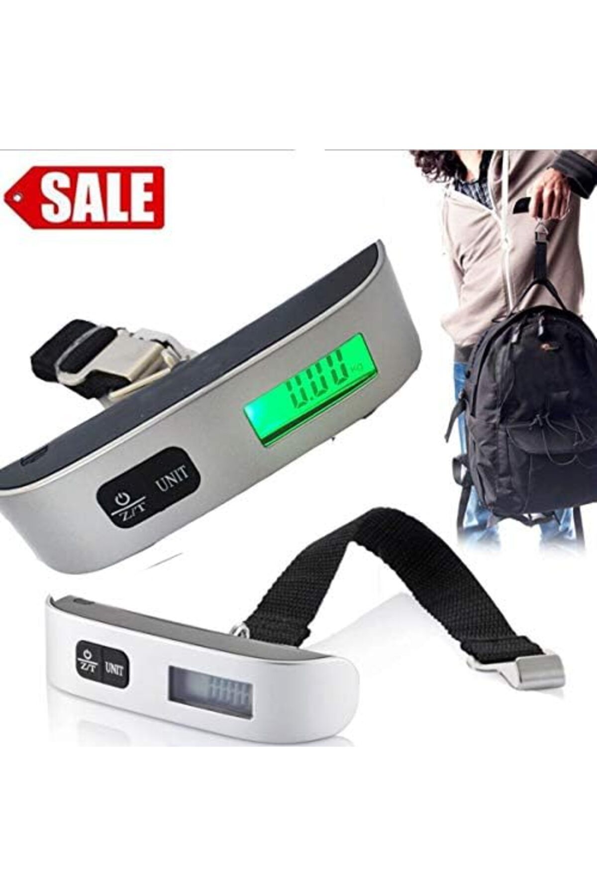 Generic-Ultechnovo Digital Hanging Luggage Scale Portable Handheld Baggage Scale For Travel Suitcase Scale 7
